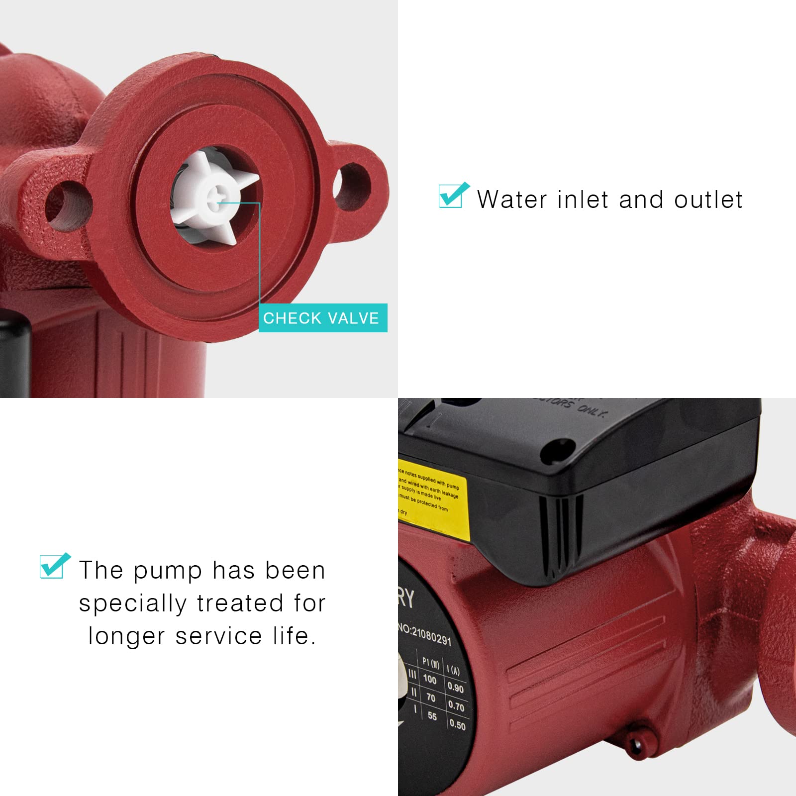 JASSFERRY 115V Hot Water Recirculating Pump System - 1