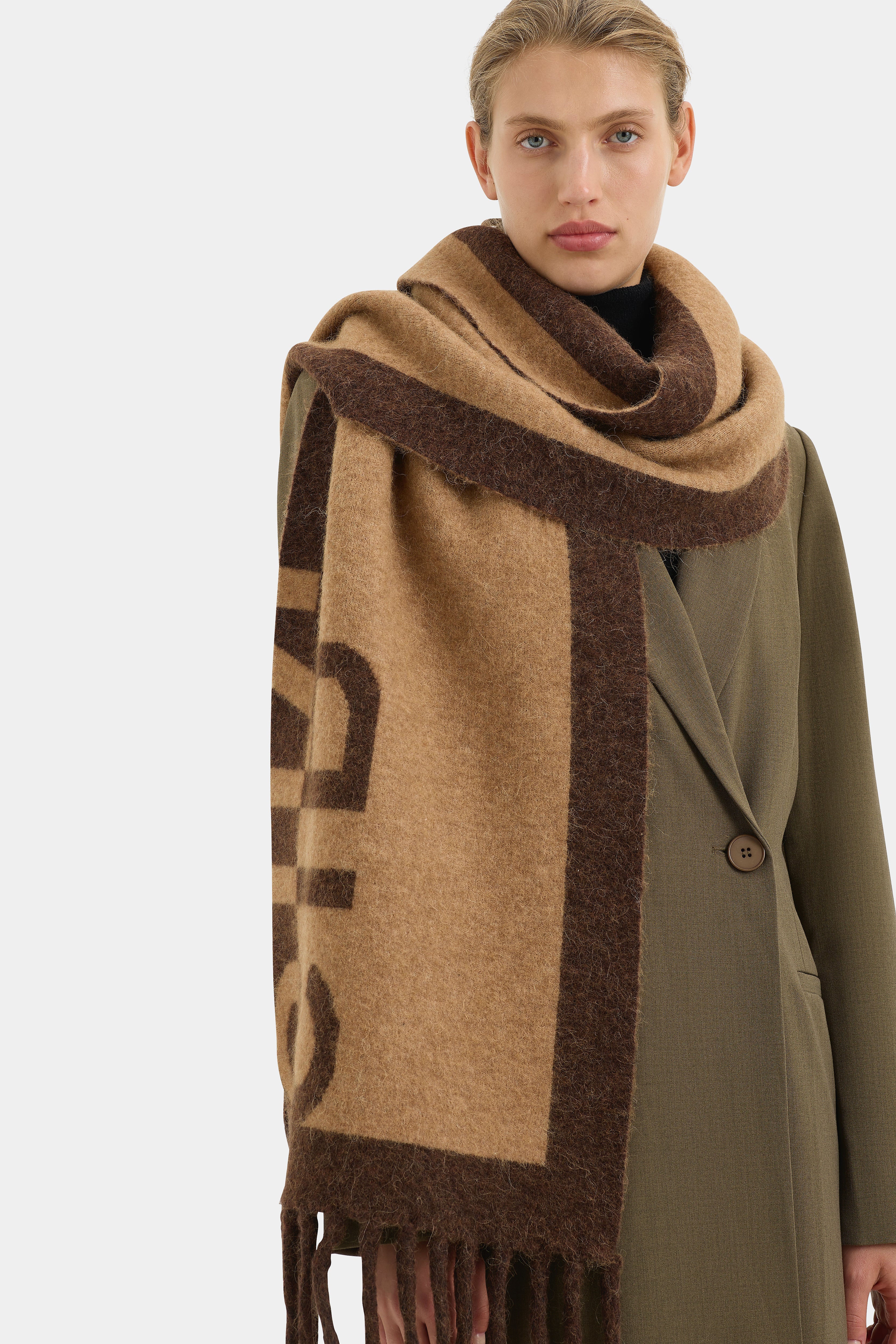 Angelo Chocolate Brown Scarf - Soft & Warm Winter Accessory for Women & Men - Perfect for Cold Weather, Outdoors & Fashion
