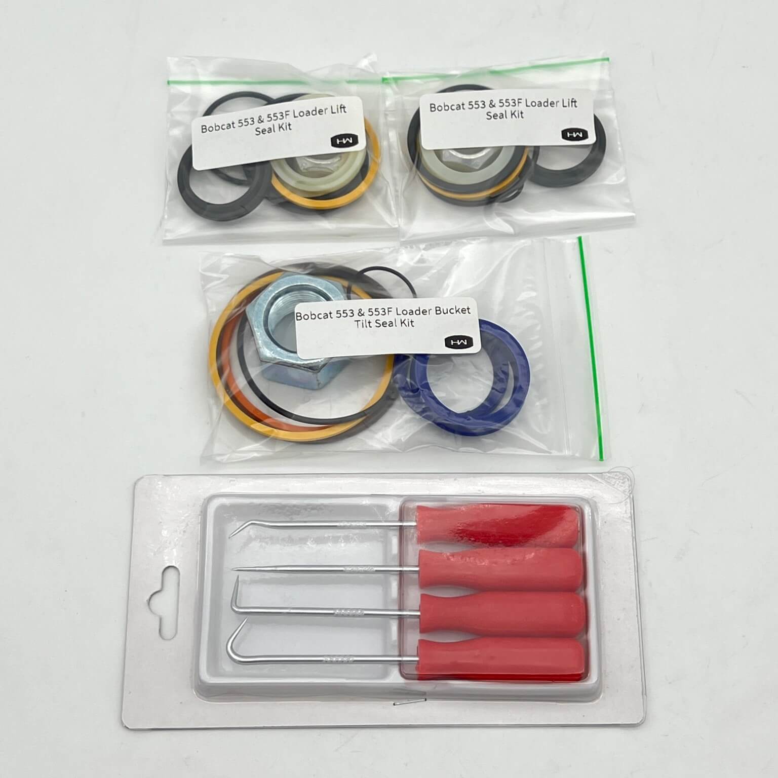 Bobcat 553 & 553F Skid Steer Loader Complete Machine Kit with Free O-Ring Pick Set - Perfect for Construction, Landscaping & Farm Equipment Maintenance
