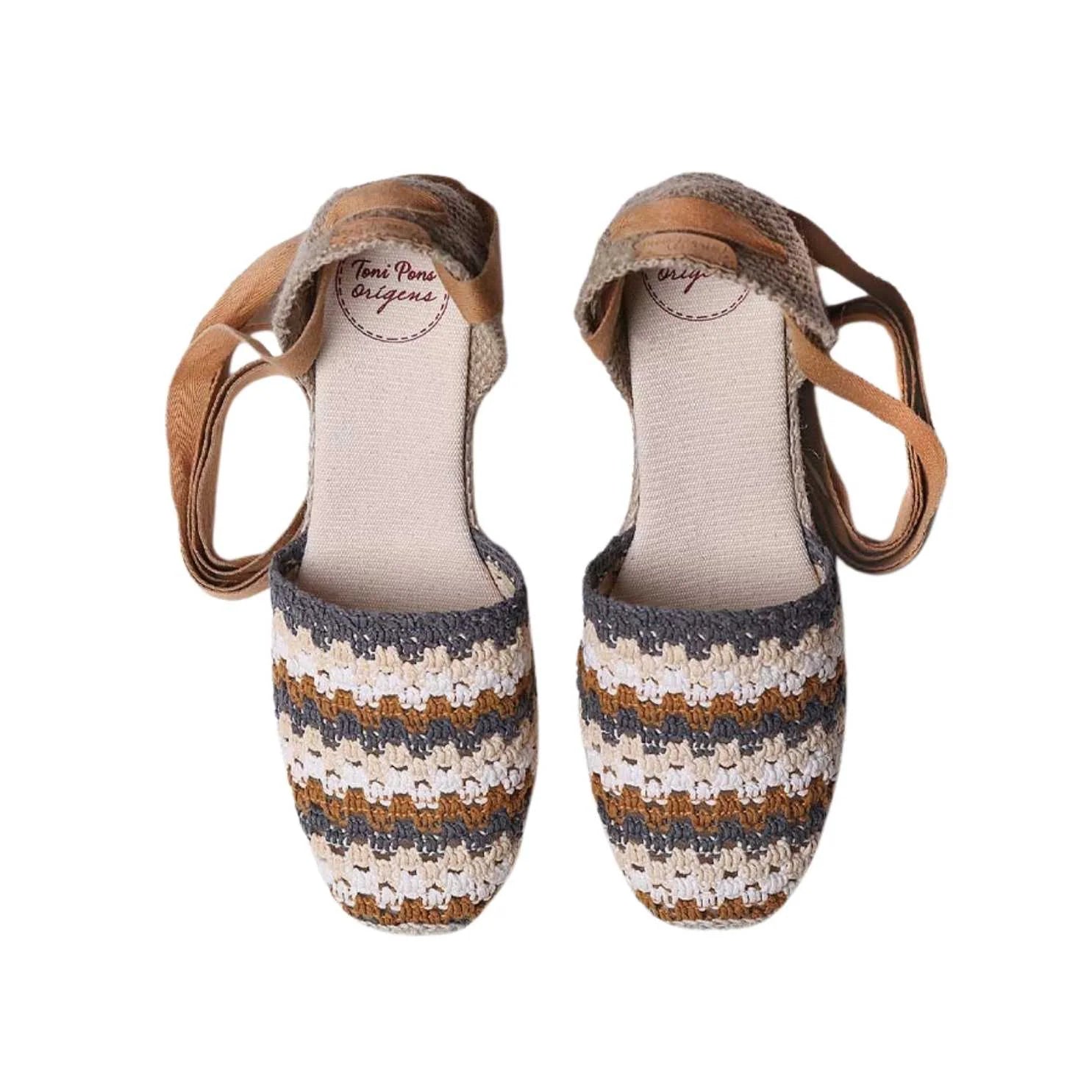Women's Multicolor Cotton Blend Espadrilles - Georgina Comfortable Summer Shoes for Beach, Vacation & Casual Wear