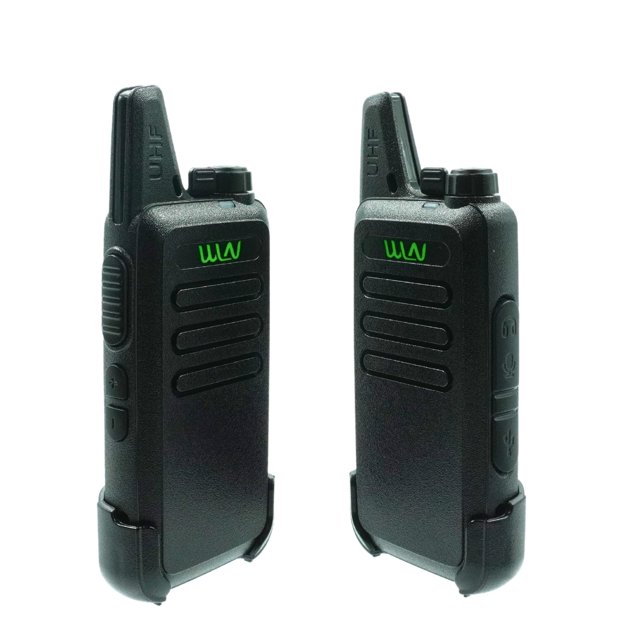 WLN KD-C1 16 Channel GMRS Two-Way Radio - 2 Pack - Long Range Walkie Talkies for Outdoor Adventures, Hiking, Camping & Emergency Communication