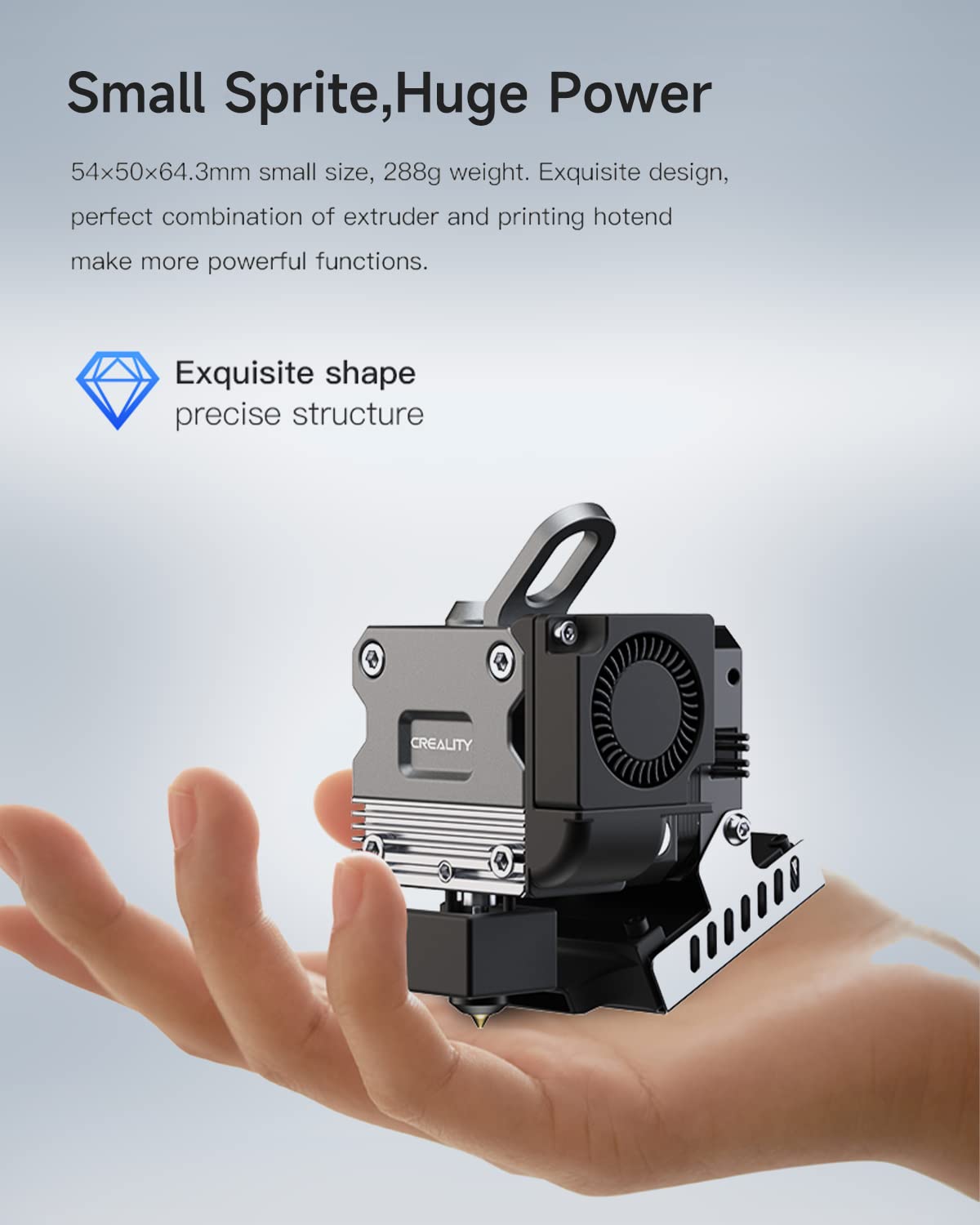 Official Creality Sprite Extruder Pro Upgrade Kit - Direct Drive Extruder for Ender 3 Series & CR-10 Smart Pro 3D Printers | BL Touch/CR Touch Compatible | Perfect for High-Precision Printing & DIY Projects