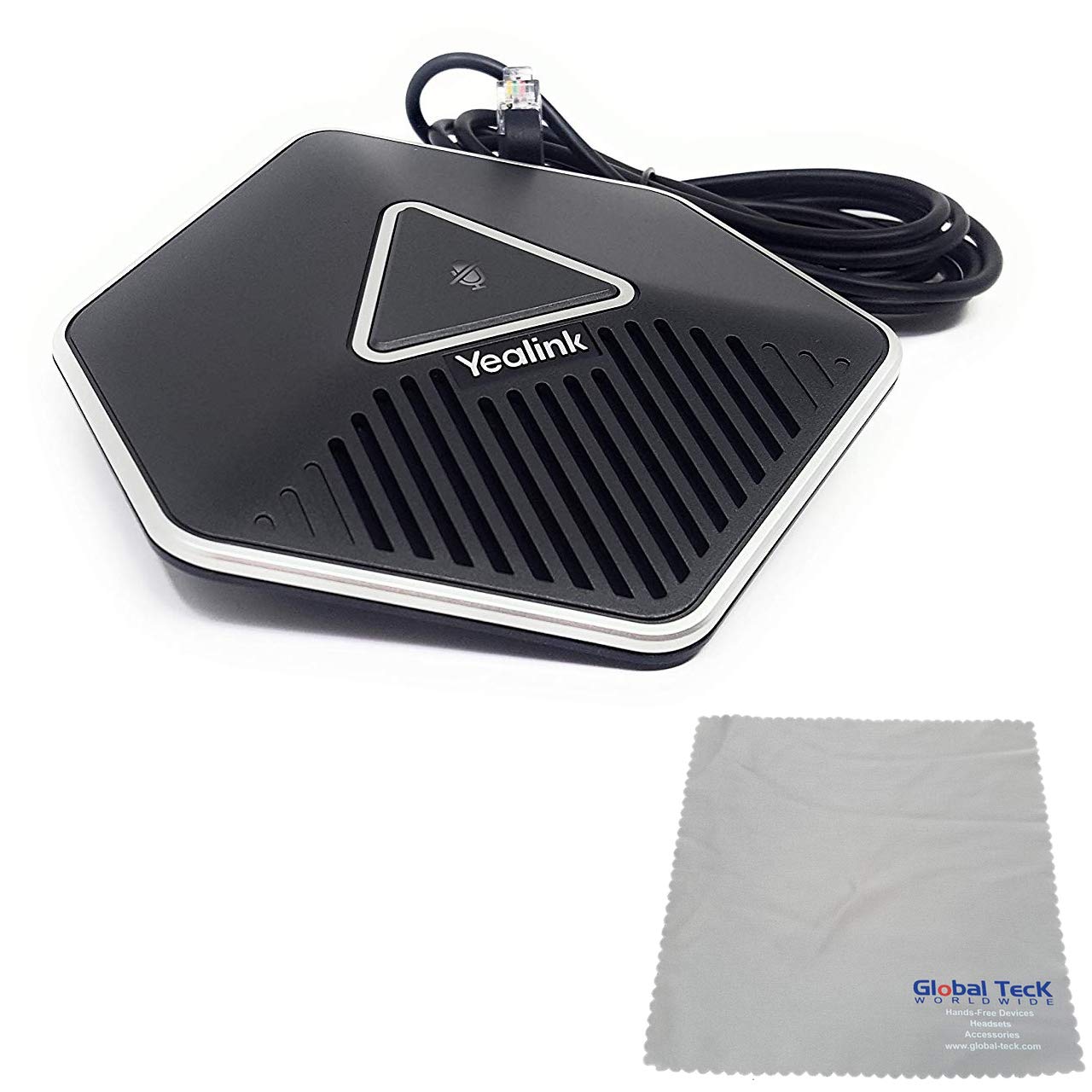 Yealink CPE80 Expansion Microphone for CP860 Conference Phone - Single Mic Extender with Microfiber Cloth | Enhanced Audio for Business Meetings, Webinars & Remote Collaboration