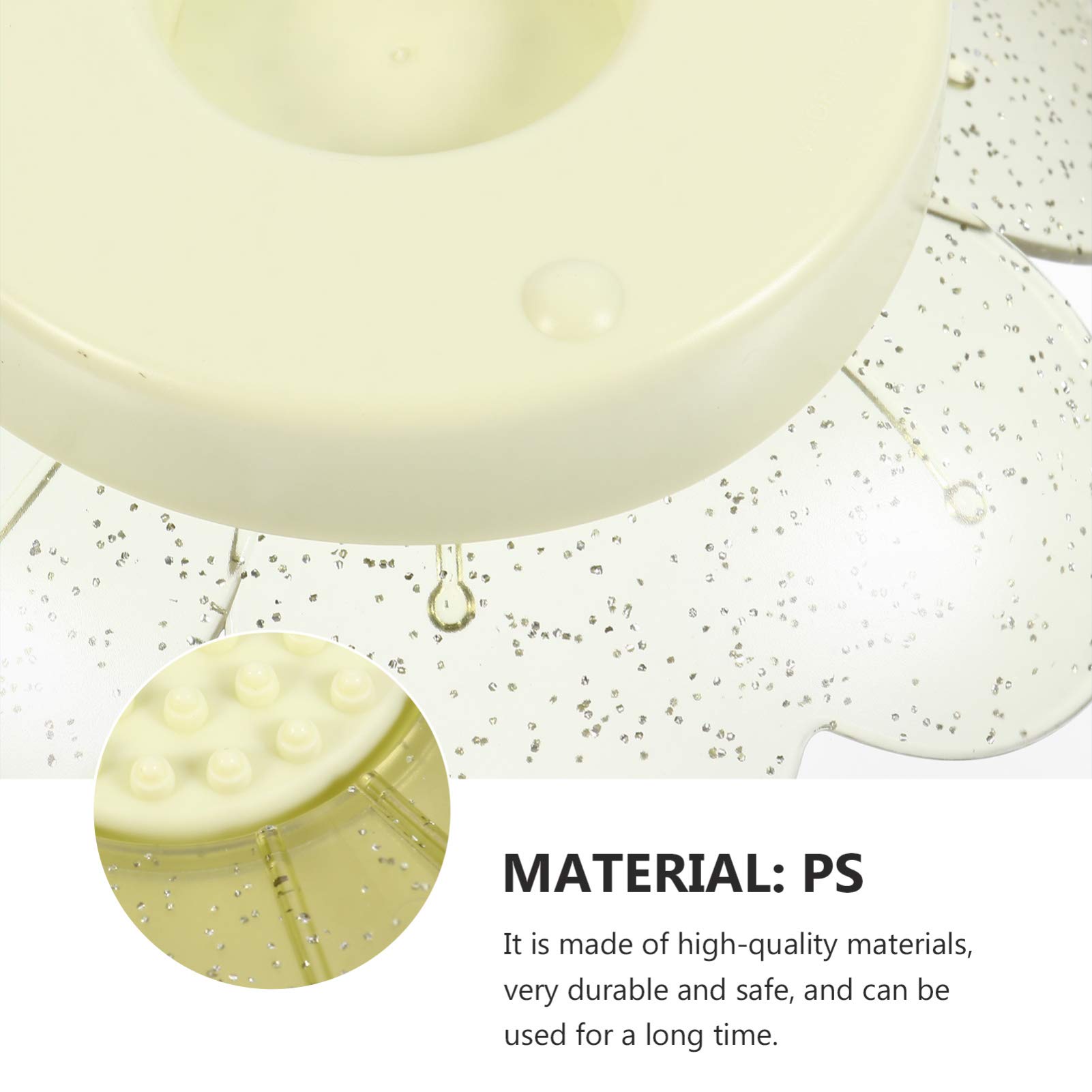 3-Piece Cartoon PVC Soap Holder Set with Drain Holes - Waterproof Bathroom Soap Tray for Shower, Bathtub, Sink Countertop - Includes Travel Cover for Storage & Organization (Skin-Friendly Design)