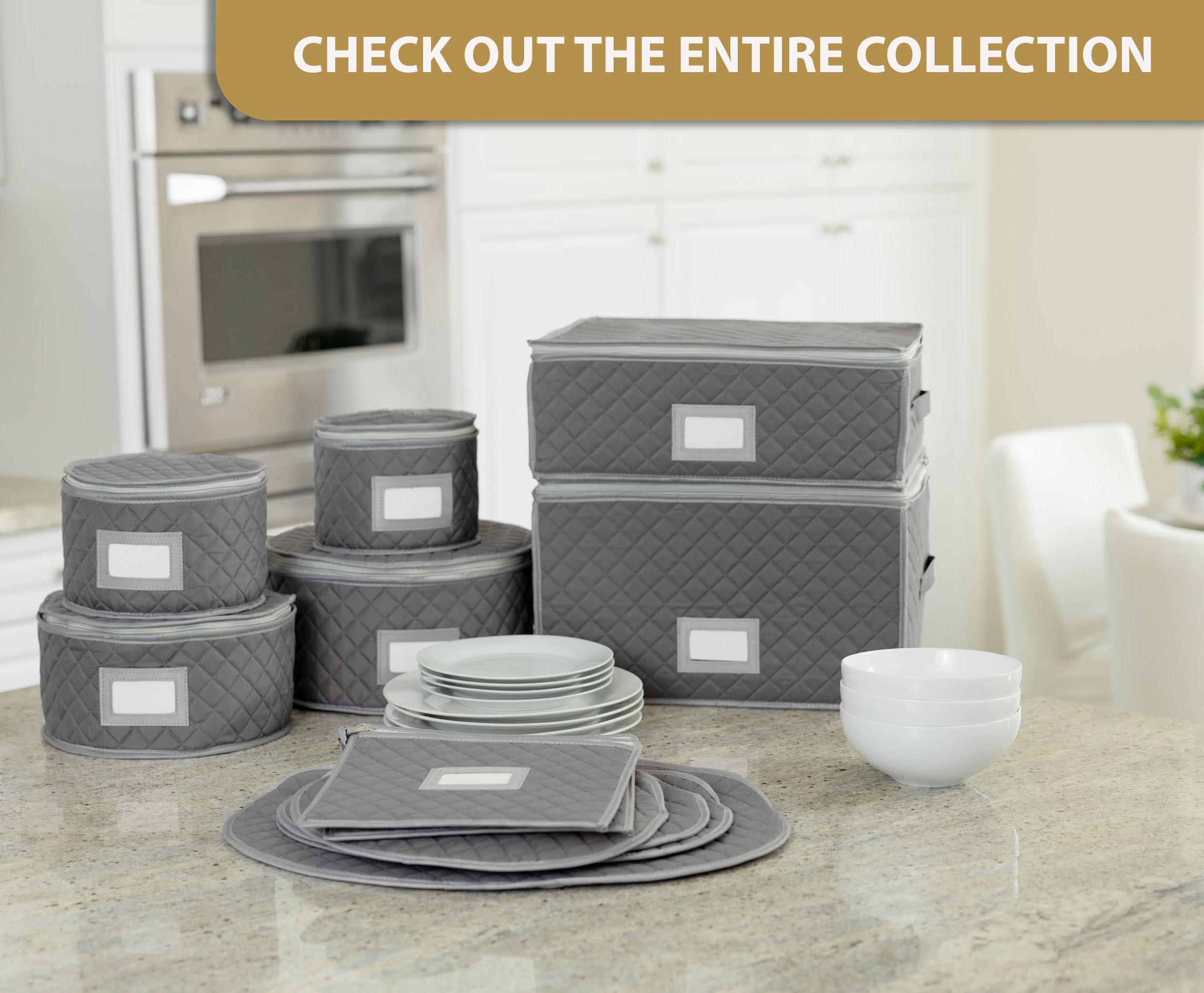 Stackable Gray Storage Case for 10