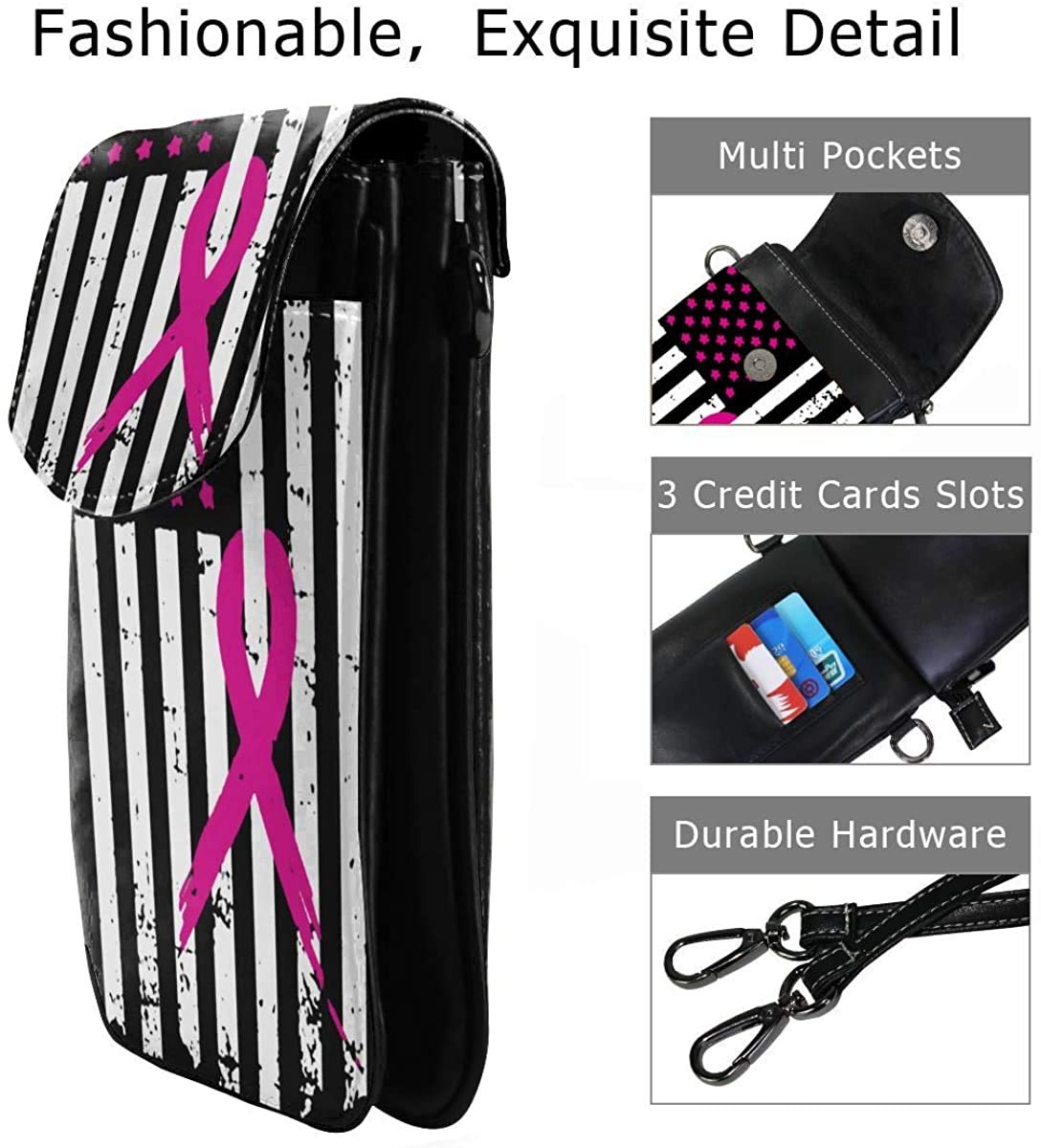 Lion Galaxy Sky Small Crossbody Phone Purse Bag for Women - RFID Blocking Smartphone Wallet with Credit Card Slots & Removable Strap - Perfect for Travel, Shopping, and Daily Use