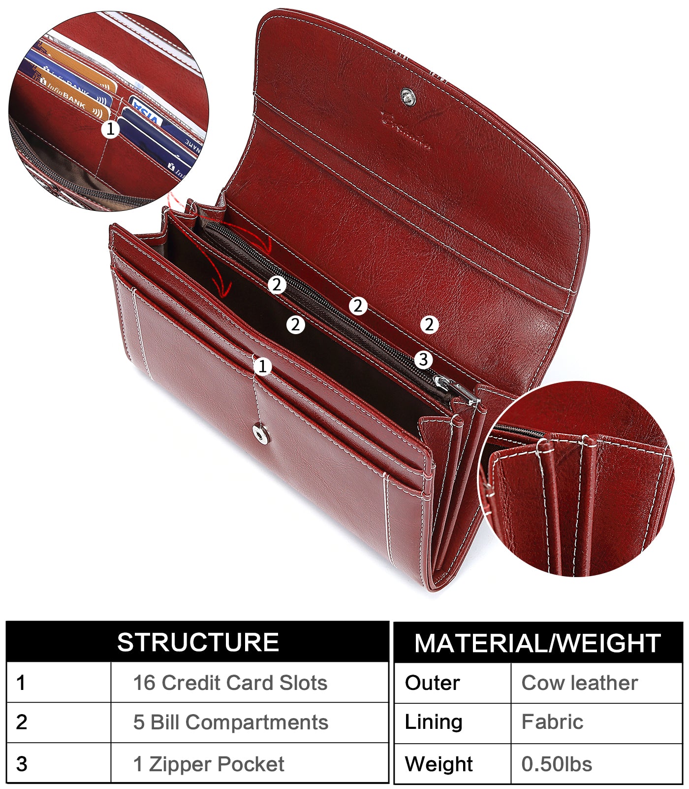 Lomy Designer Checkbook Wallet for Lawyers - Professional Elite Leather Checkbook Cover with RFID Protection - Perfect for Attorneys, Business Professionals, and Office Use