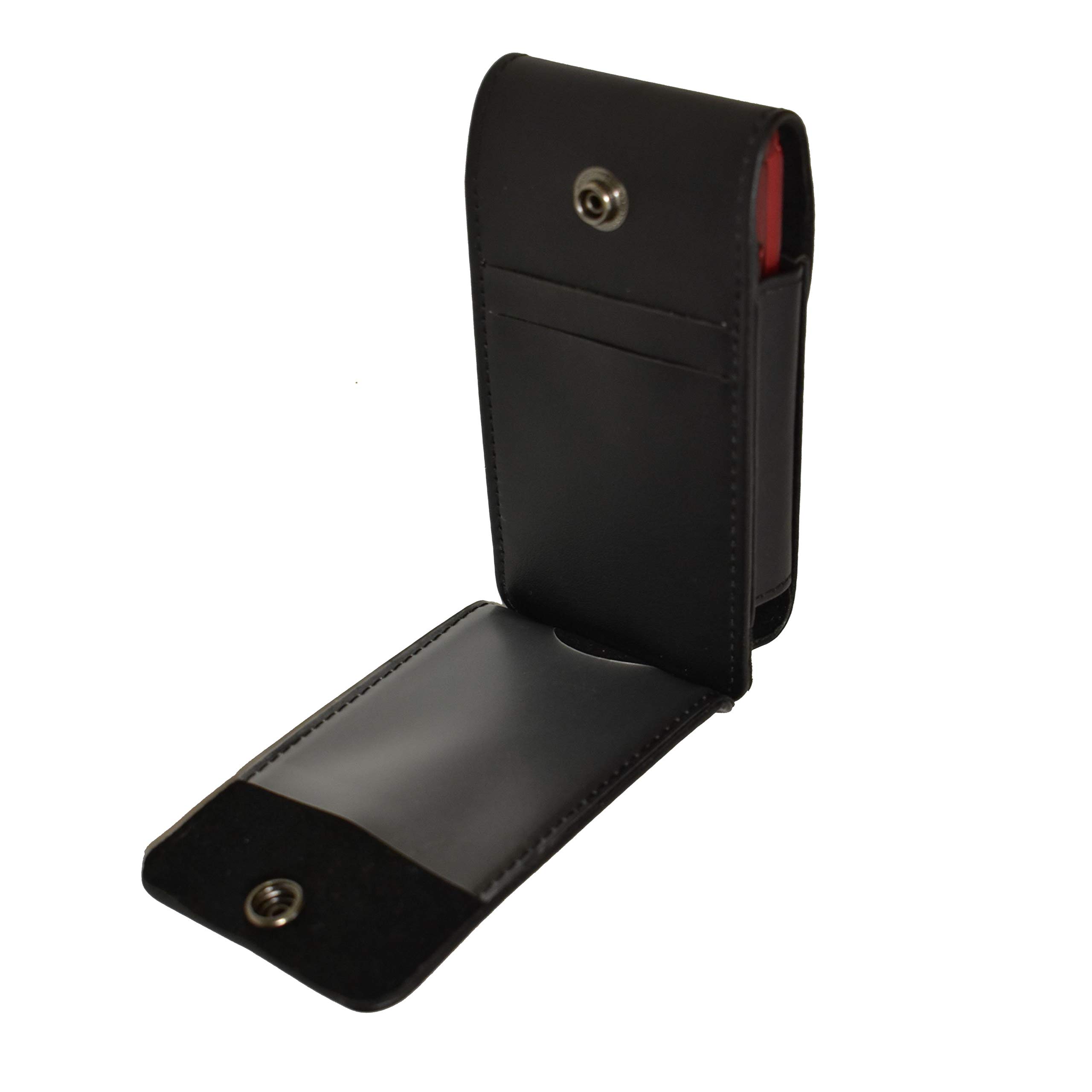 Premium Black Leather Phone Wallet Case for Jethro SC330 V2 Senior Flip Phone - Holds Credit Cards & Cash - Perfect for Travel, Shopping & Everyday Convenience