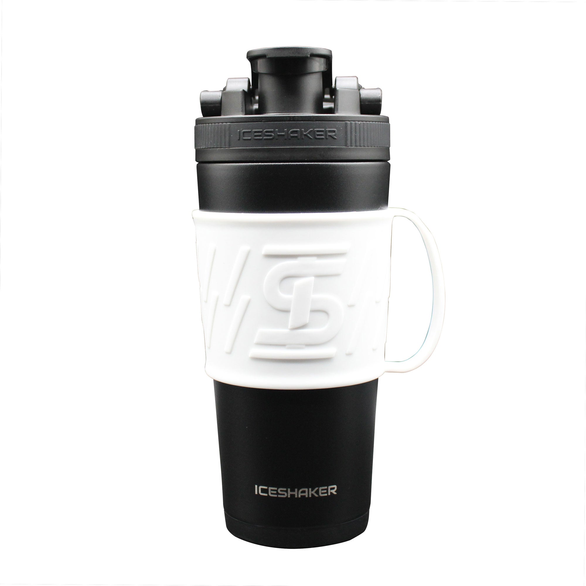 26oz & 32oz Ice Shaker Bottle Grip Sleeve - White | Non-Slip Workout Accessory for Protein Shakes & Gym Bottles
