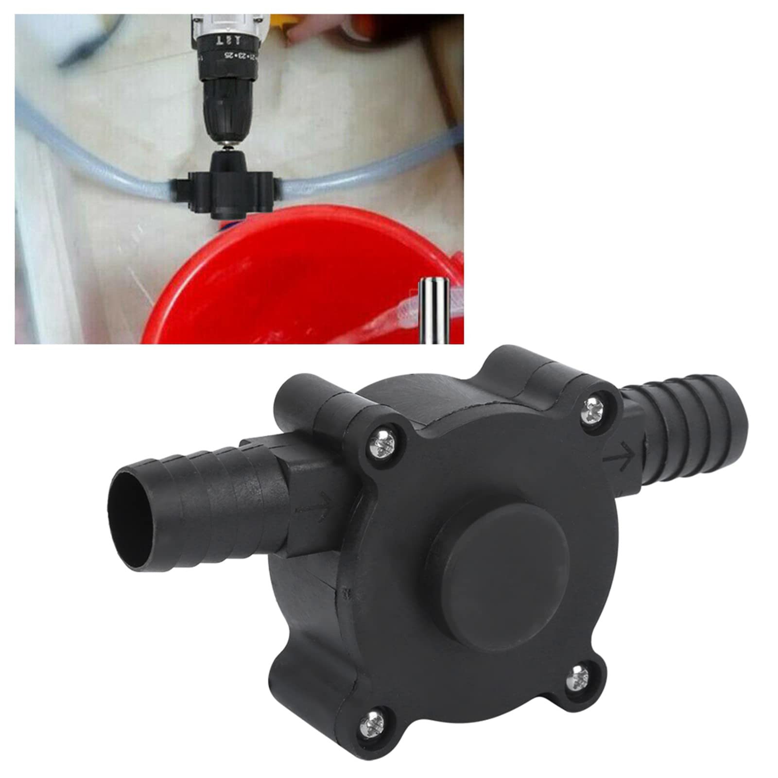 Lightweight Self-Priming Centrifugal Water Transfer Pump - Electric Drill Car Wash Pump, Portable for Water Tanks, Easy to Transport - Perfect for Home, Garden, and Vehicle Maintenance