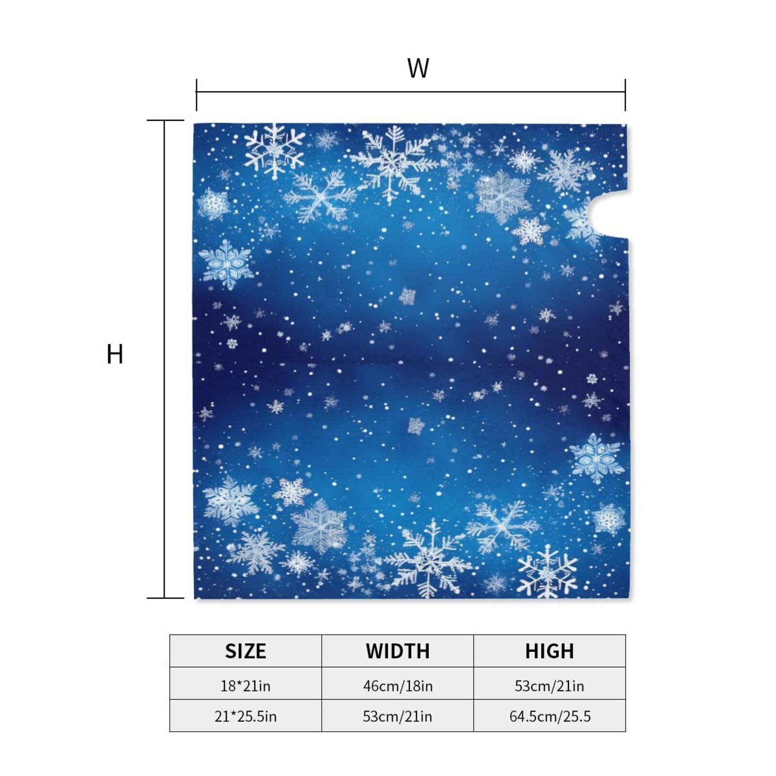 KiuLoam Magnetic Mailbox Cover - Christmas Snowflakes Winter Design, Standard Size 21