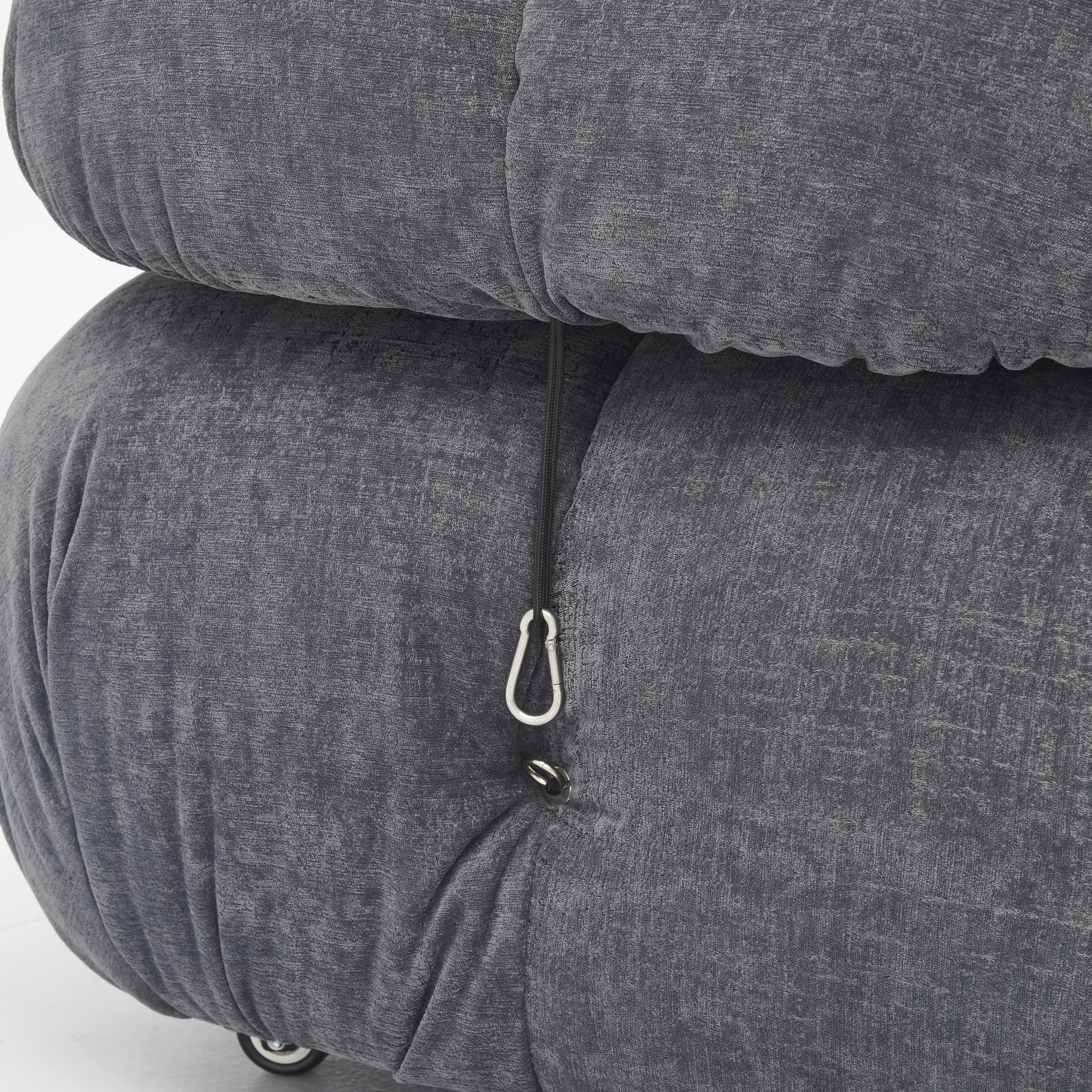 Creative Co-Op Mimosa Modular Sectional Sofa Set - Grey Fabric Upholstered Living Room Furniture for Small Spaces & Modern Apartments | Perfect for Lounging, Entertaining & Relaxing