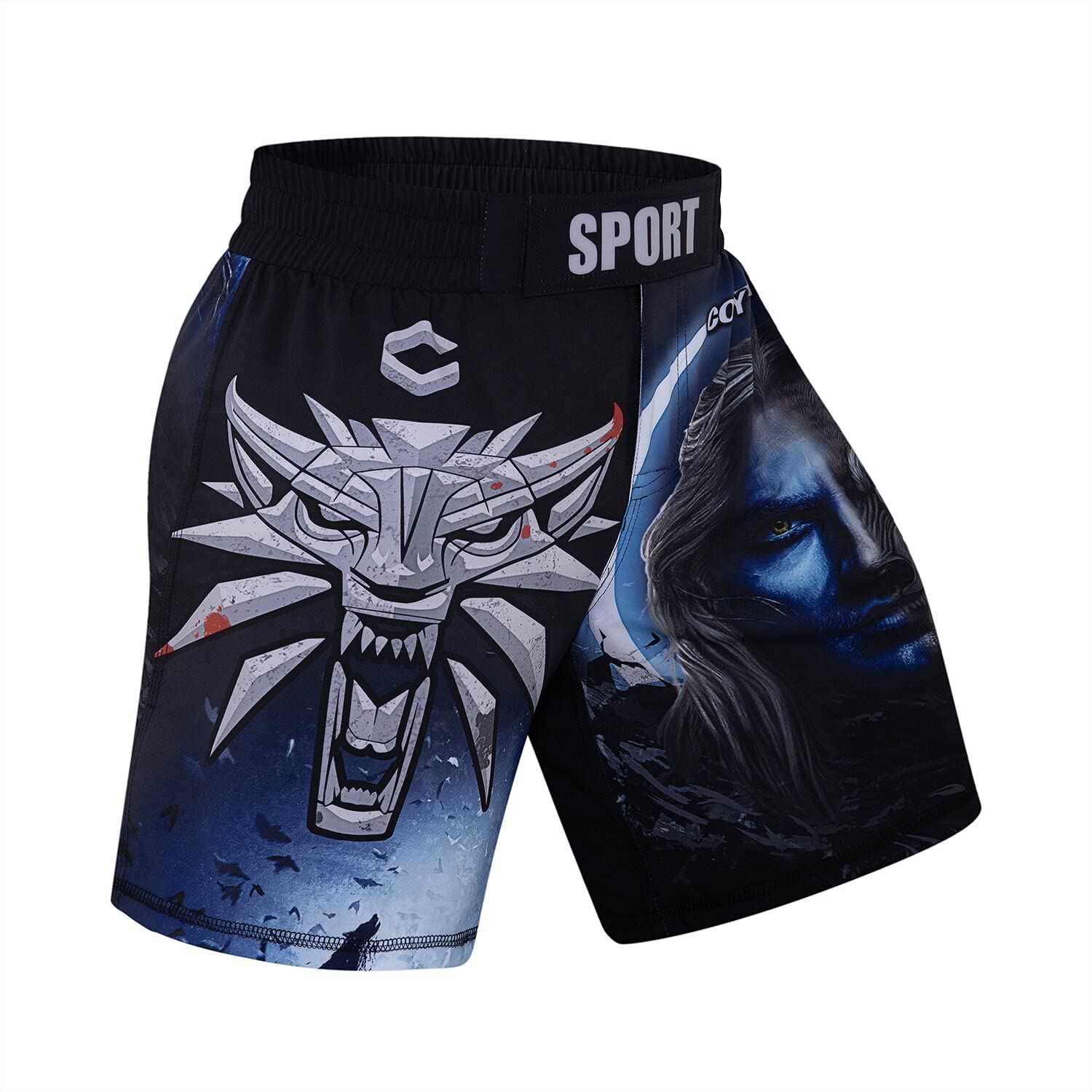 MMA Fight Shorts for Men - Breathable Sports Training Shorts & Boxing Pants | Perfect for MMA, Boxing, Gym Workouts & Martial Arts Training