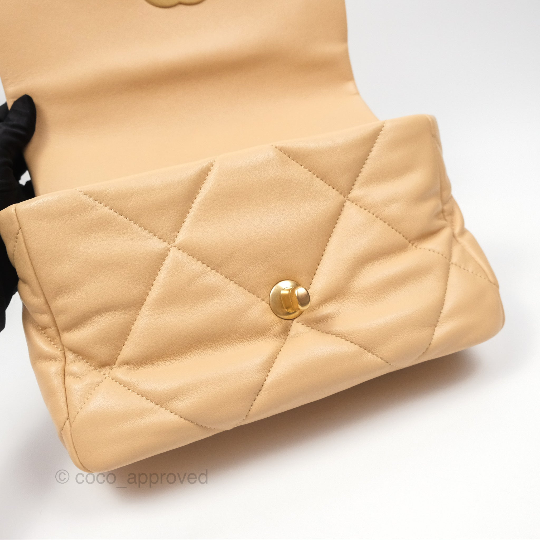 Chanel 19 Small Beige Handbag with Mixed Hardware - Luxury Crossbody Bag for Women, Perfect for Date Night & Special Occasions