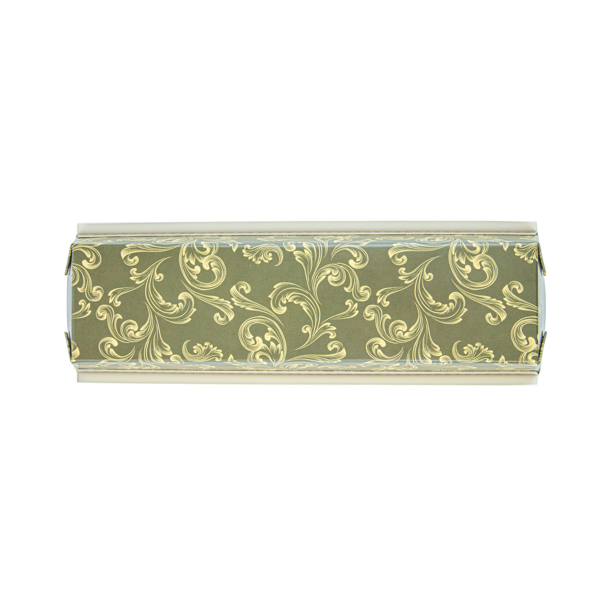 Bake Tek 32 oz Dark Green Vintage Floral Paper Loaf Pans - Greaseproof & Non-Stick - 11 x 3.25 x 2 Inches - 100 Count Bulk Pack - Perfect for Baking Bread, Cupcakes & Party Desserts