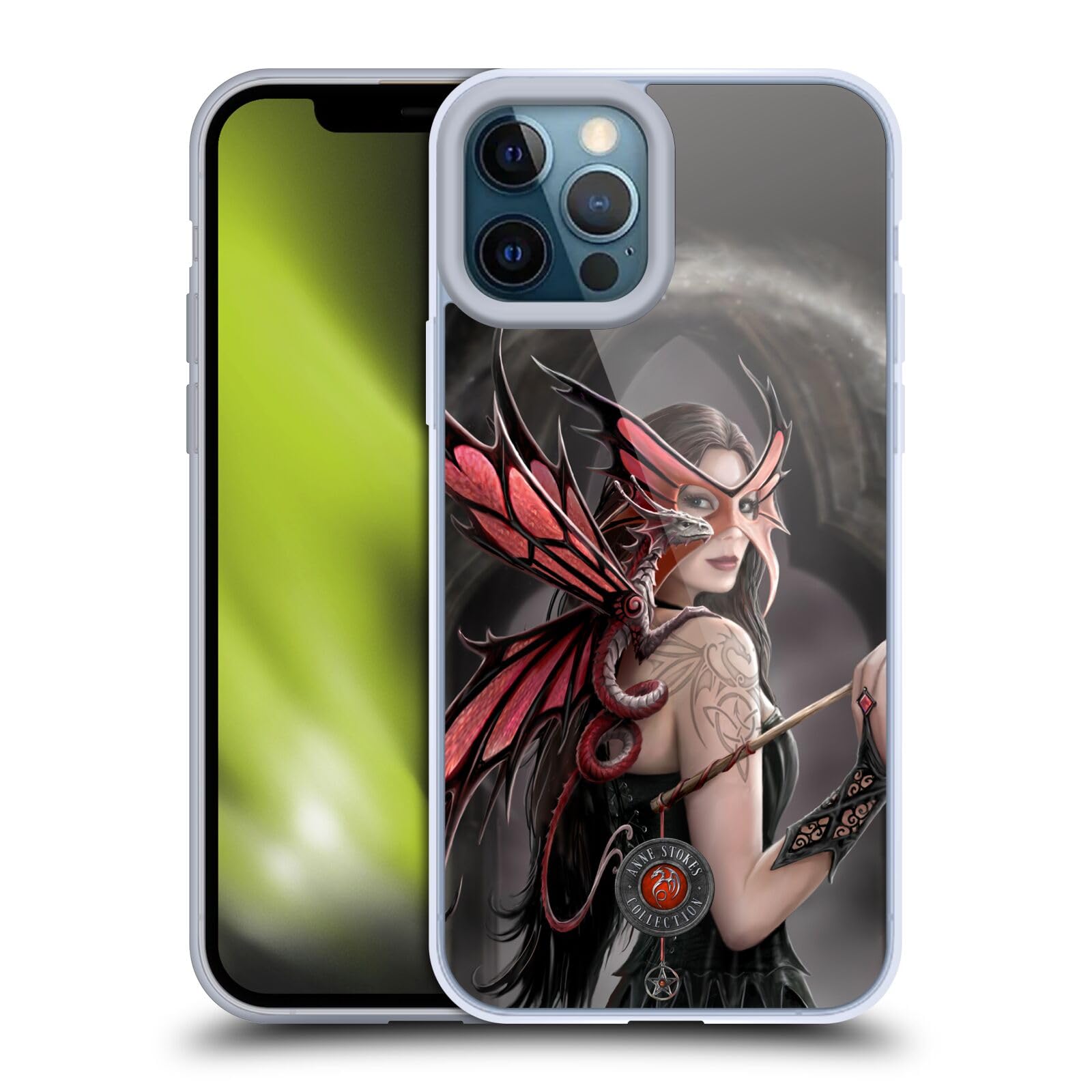 Officially Licensed Anne Stokes Spellbound Dragon Friendship Soft Gel Case for Apple iPhone 12 Pro Max - Cute Fantasy Phone Cover for Protection & Style - Perfect Gift for Dragon Lovers & Fantasy Fans
