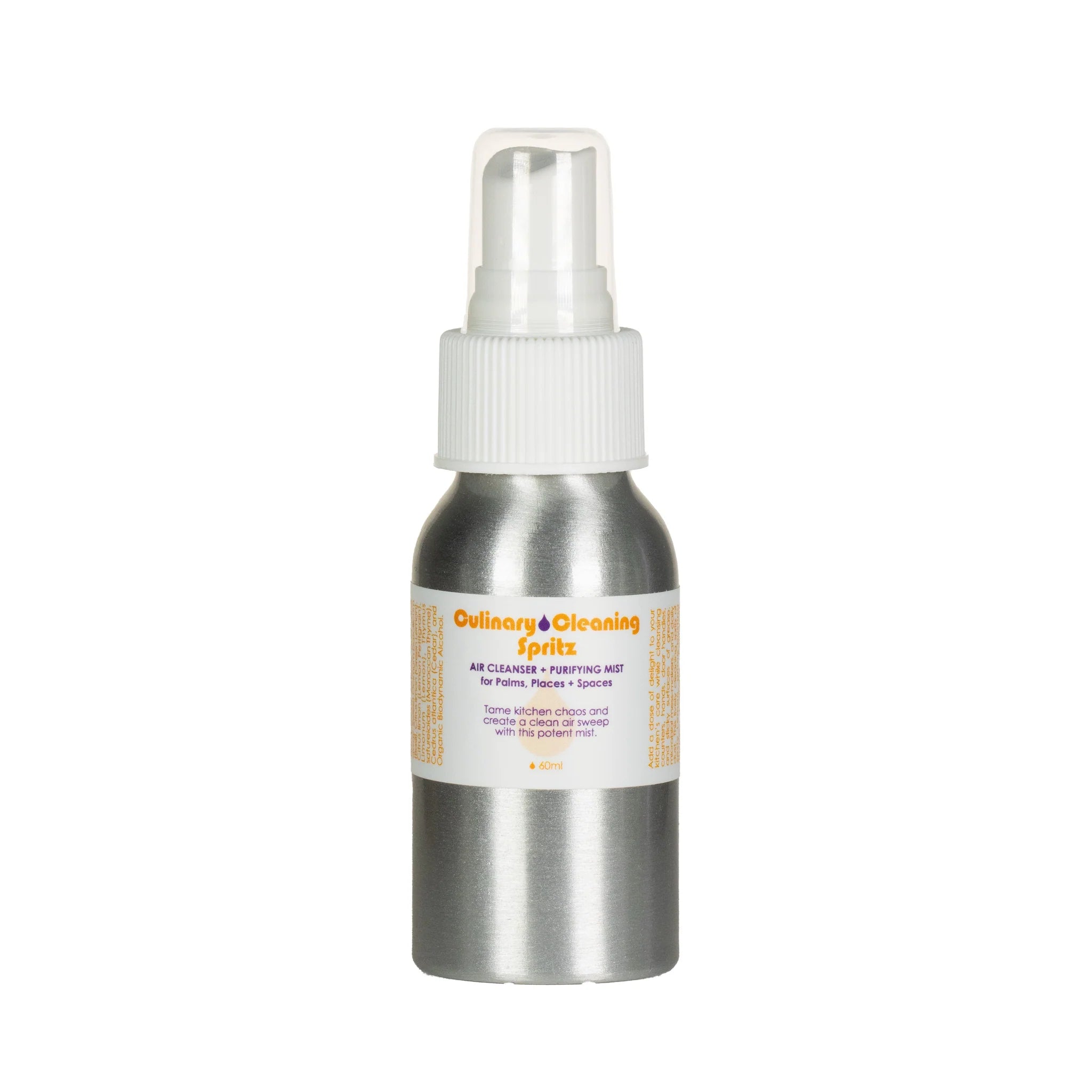 Natural Culinary Cleaning Spritz | Organic Air Freshener & Purifying Mist for Hands, Kitchens & Living Spaces – Perfect for Home, Office & Travel Use