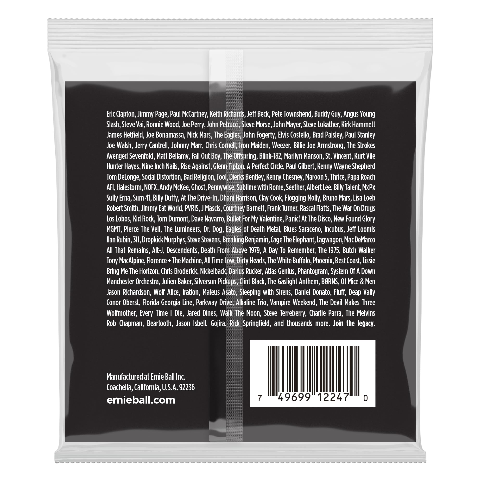 Ernie Ball Hybrid Slinky 9-46 Gauge Stainless Steel Electric Guitar Strings (P02247) - Perfect for Rock, Blues & Metal Performances