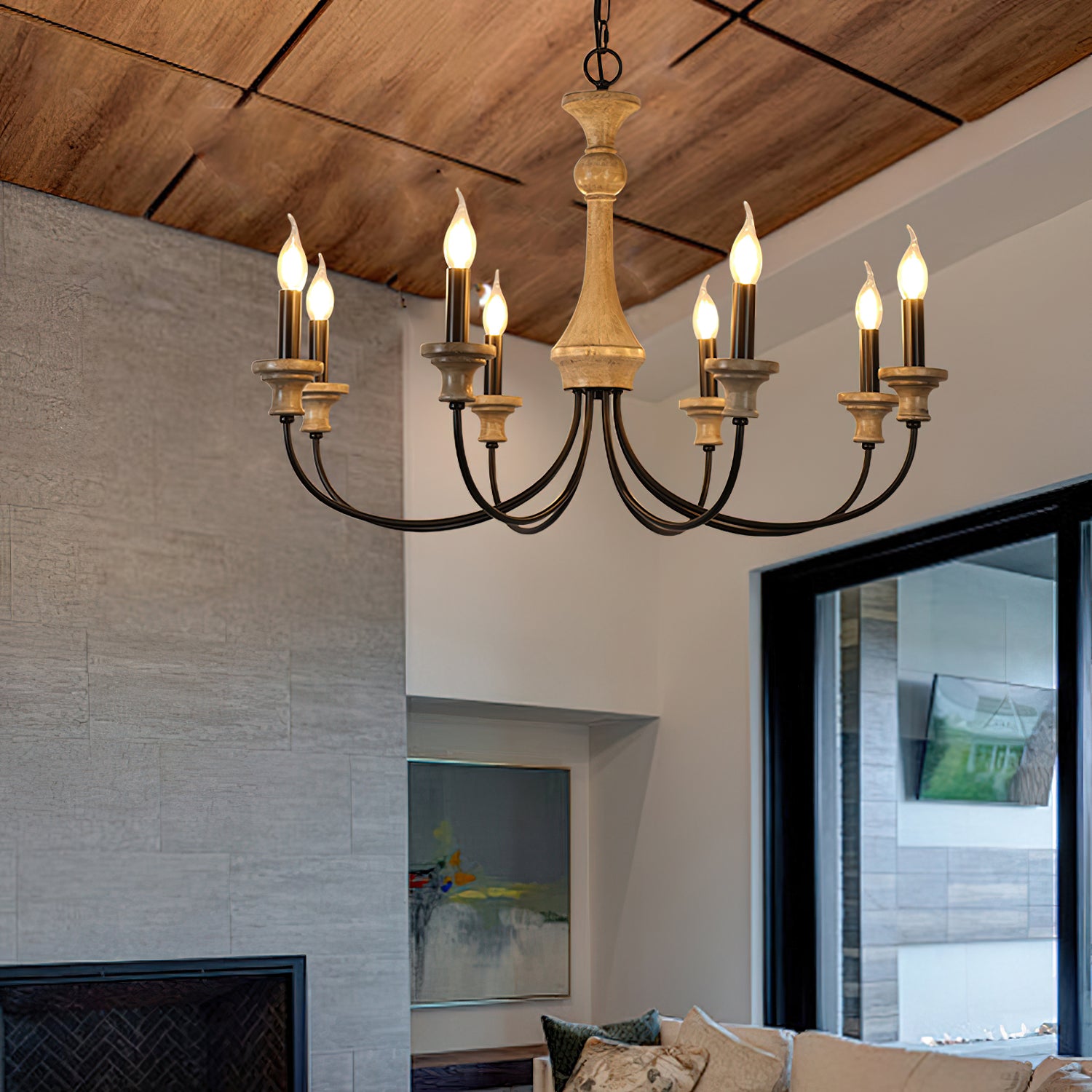 Edvivi Crystal Chandelier - Elegant Modern Ceiling Light Fixture for Dining Room, Living Room, Bedroom | Dimmable LED Lighting for Home Decor & Wedding Events