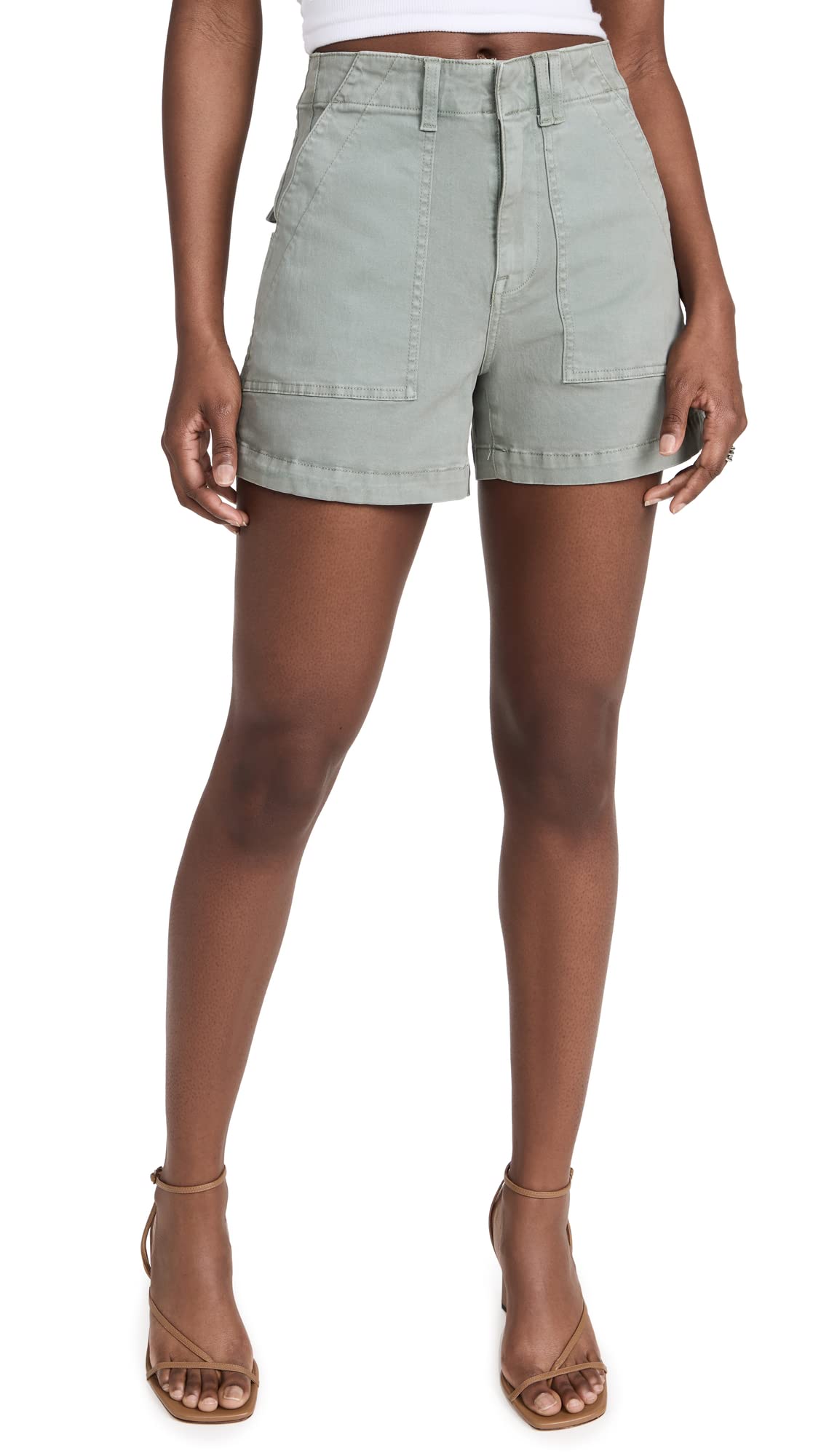 Women's Denim Shorts - High Waisted Stretch Pistola Marissa Shorts for Casual Wear & Summer Outfits