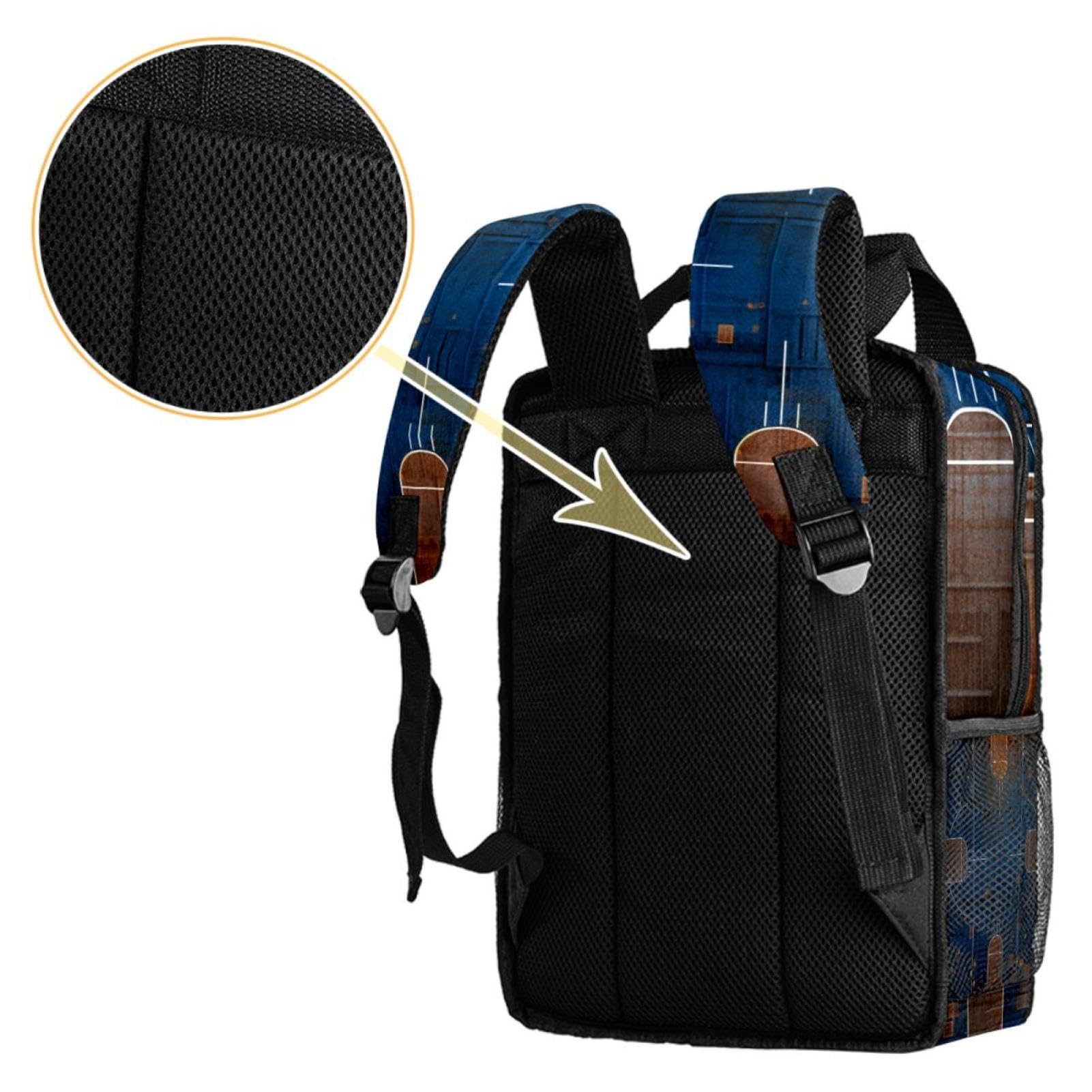 Men's & Women's Travel Backpack - Durable & Stylish Art Basketball Court Design - Perfect for Hiking, Gym & Daily Commute