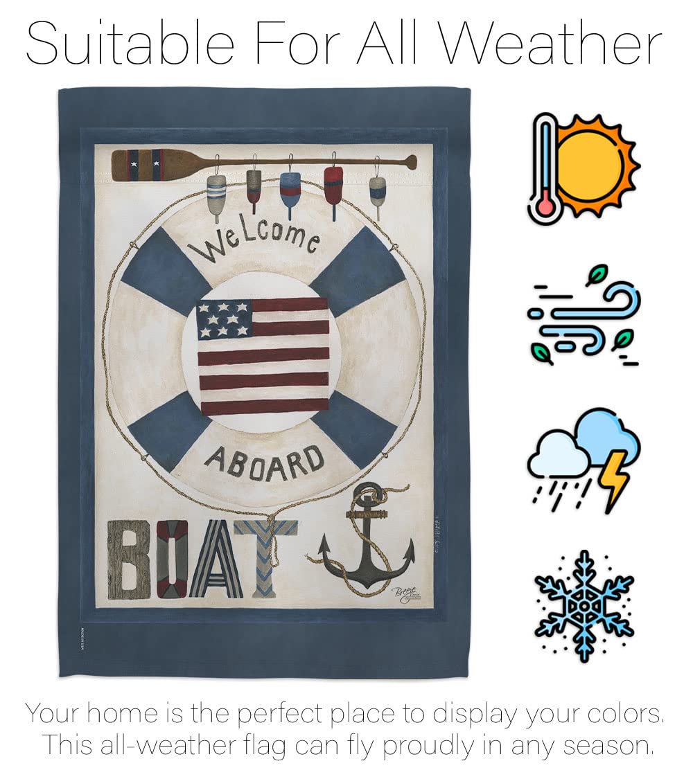 Breeze Decor Coastal Nautical House Flag Set 28x40