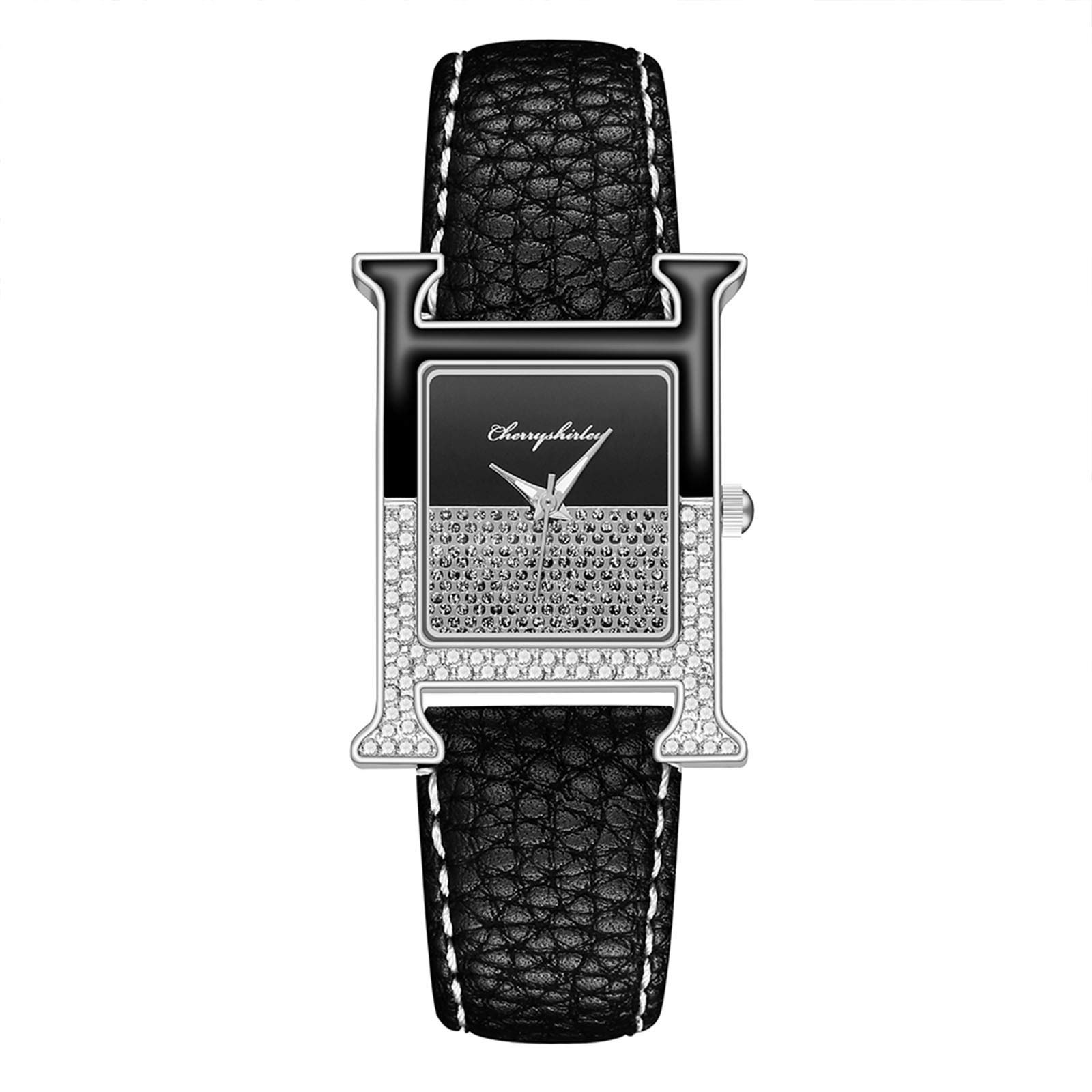 **Large Face Watch for Seniors - Easy-to-Read Analog Quartz Watch with 20mm Leather Strap for Men & Women - Perfect for Elderly, Casual Wear & Daily Use**