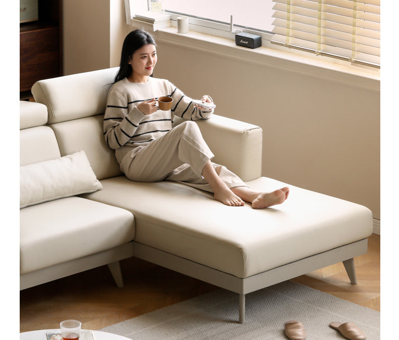 Luxury Oak Solid Wood Modern Fabric Sofa - Elegant Living Room Furniture for Home & Office Comfort