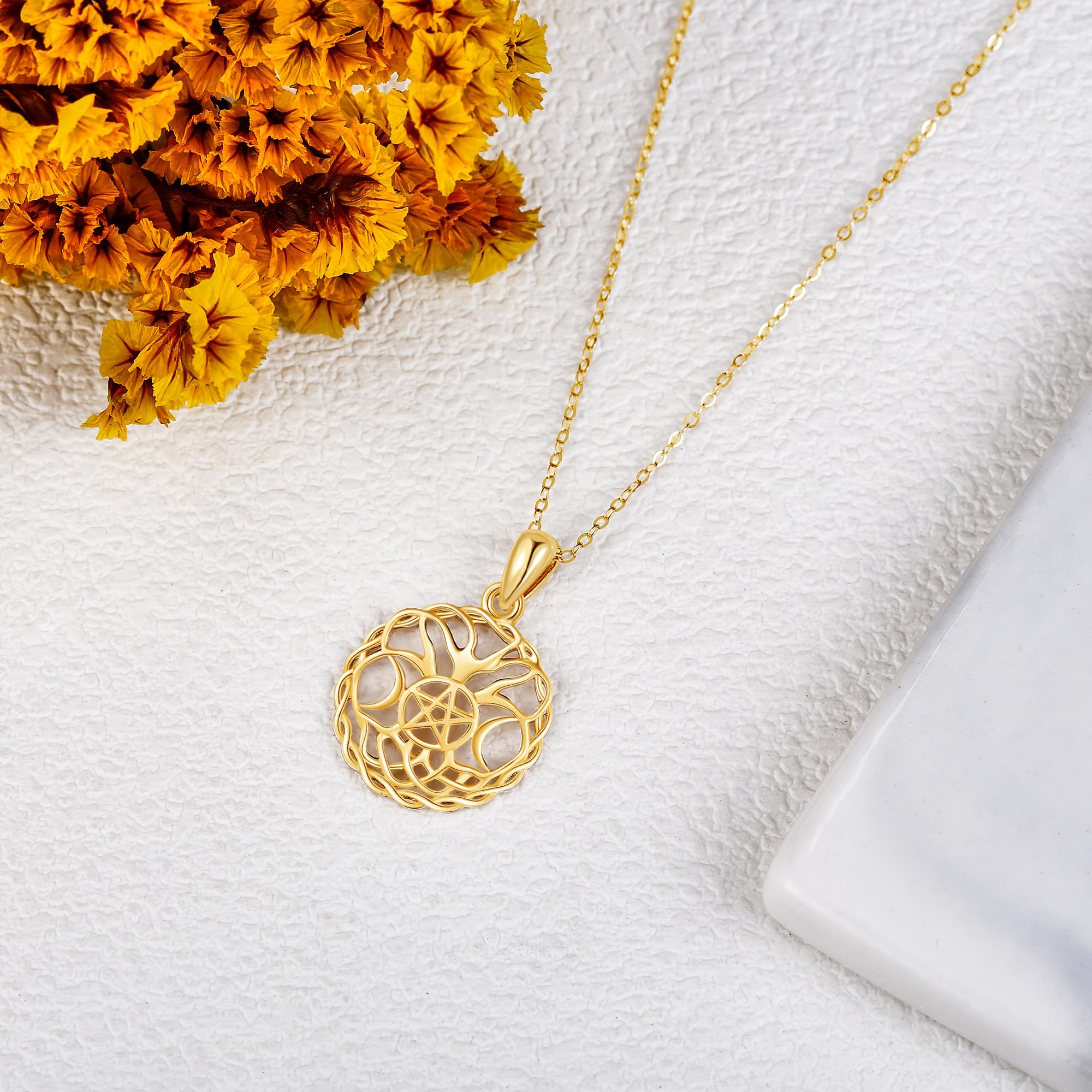 14K Real Gold Necklace for Women - Elegant Christmas Jewelry Gift for Her, Girls & Teens | Perfect for Holidays, Birthdays & Special Occasions