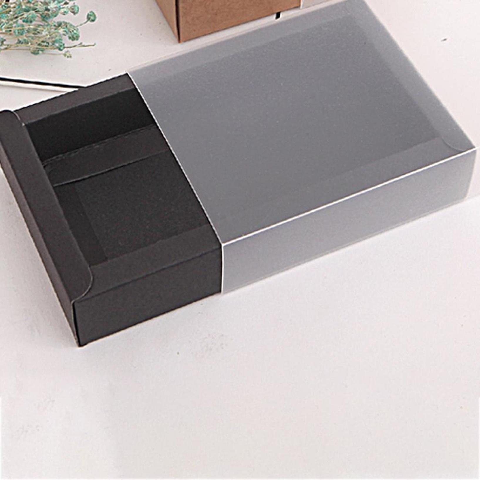 5 Pcs Clear Window Gift Boxes for Wedding Candy & Cake Packaging