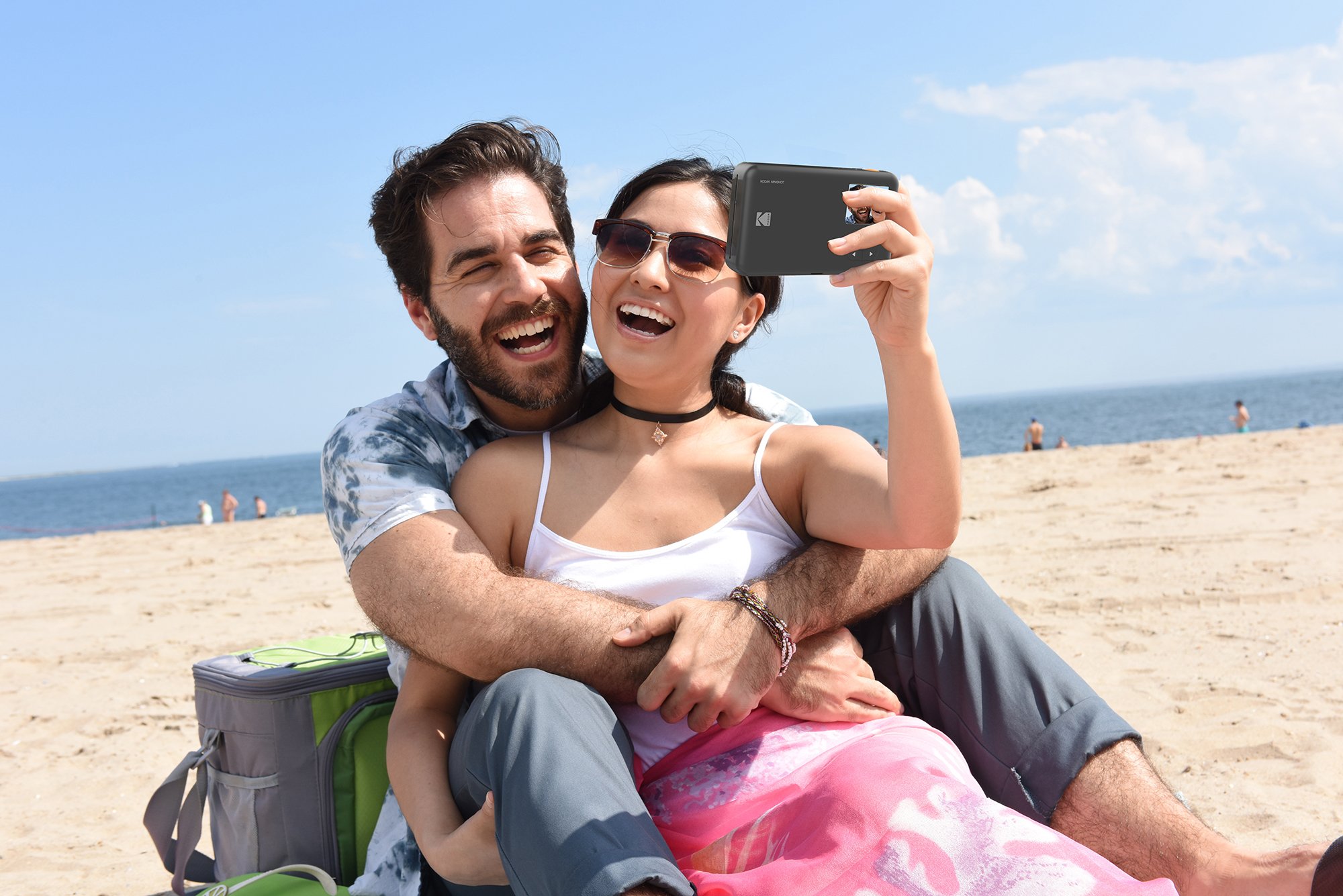 Kodak Mini Shot 2-in-1 Wireless Instant Camera & Portable Photo Printer - 10MP Digital Camera with LCD Screen, High-Quality Full Color Prints, iOS/Android Compatible (White) - Perfect for Travel, Parties & Instant Memories