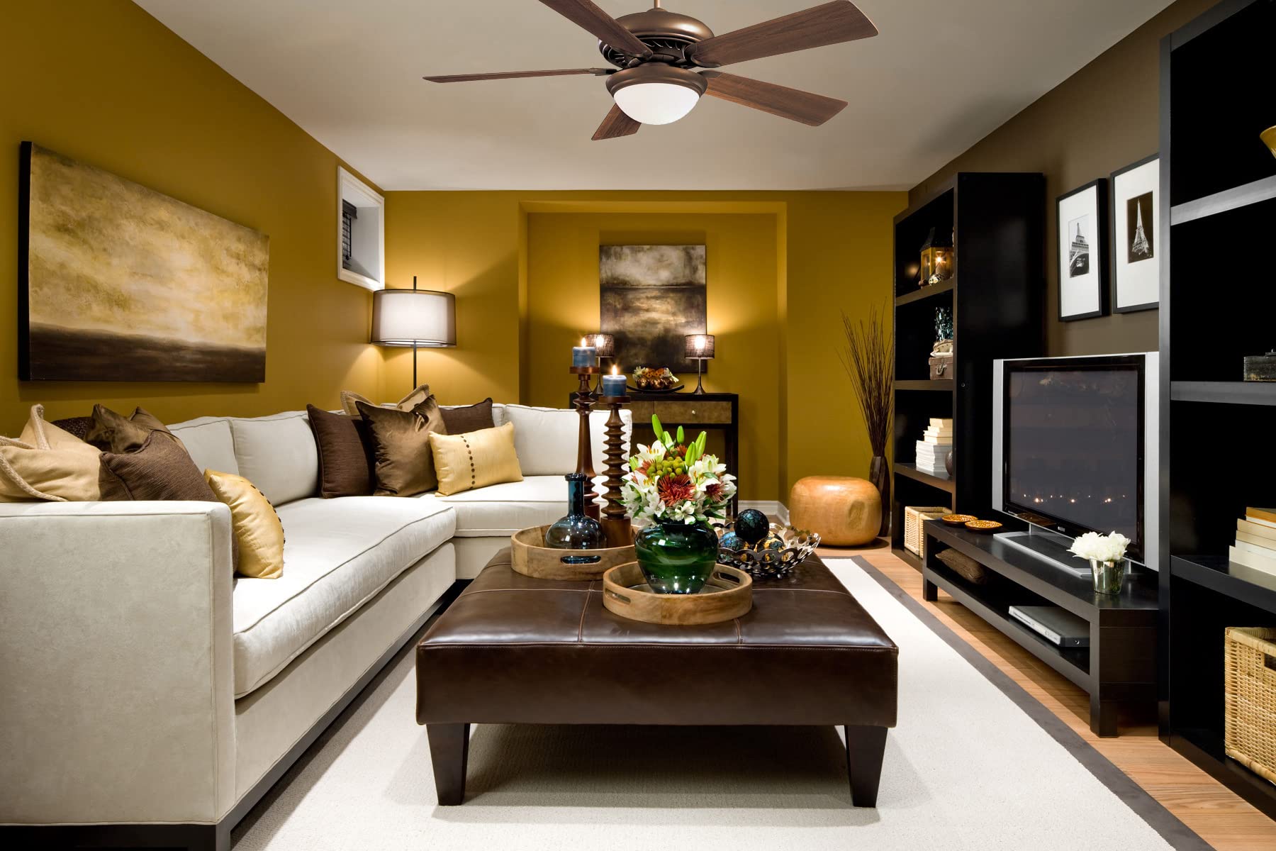 Minka-Aire F569L-ORB 52 Inch LED Ceiling Fan with Remote Control - Oil Rubbed Bronze Finish - Energy Efficient Modern Ceiling Fan for Living Room, Bedroom, or Patio