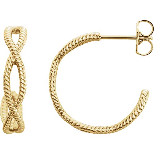 14K Yellow Gold, Size - 17x3.6 mm