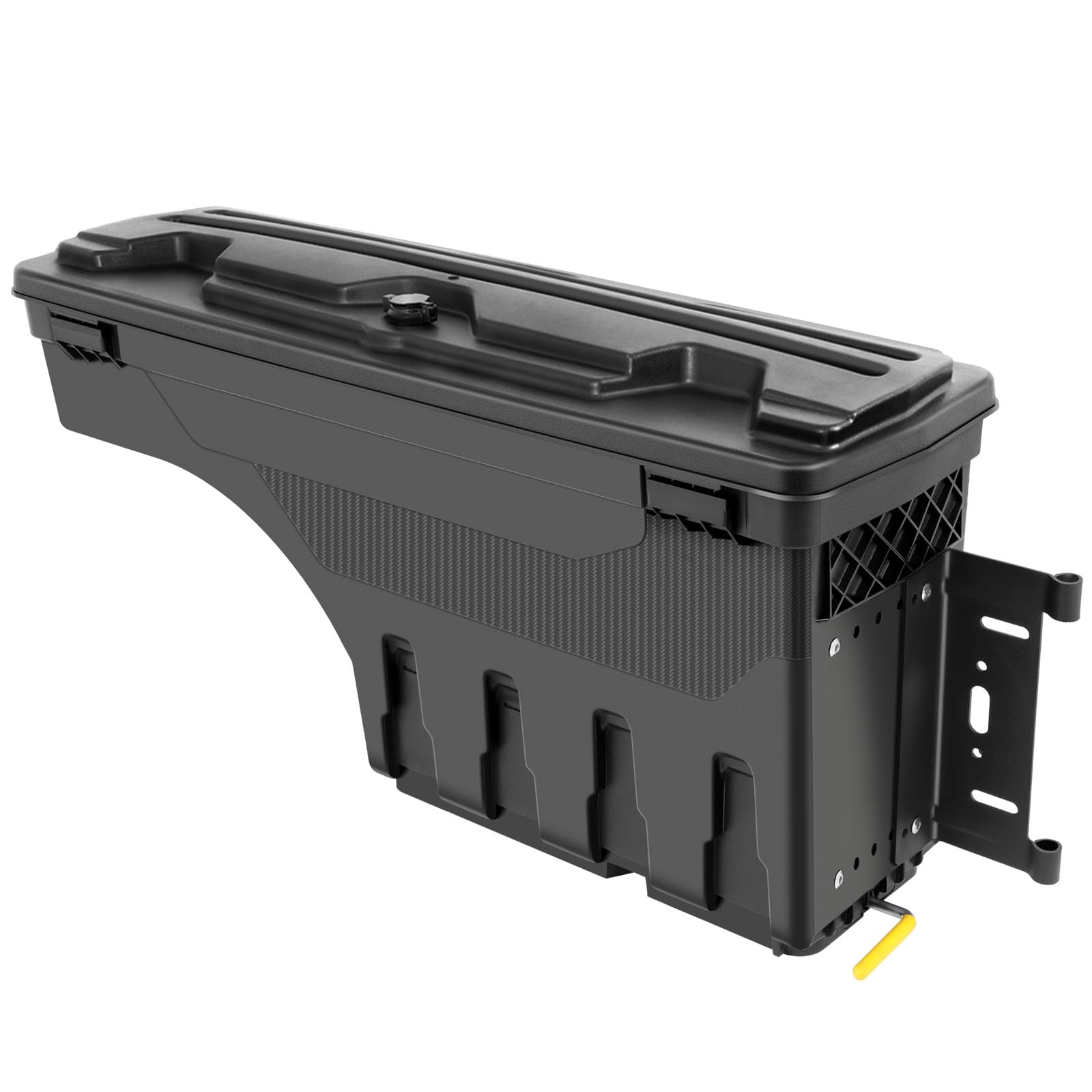 ROADFAR Right Passenger Side Truck Bed Storage Box with Key Lockable Lid - Replacement for 2004-2012 Chevrolet Colorado & GMC Canyon - Durable Black Toolbox for Organizing Tools, Gear & Equipment (Perfect for Camping, Work Sites & Off-Road Adventures)