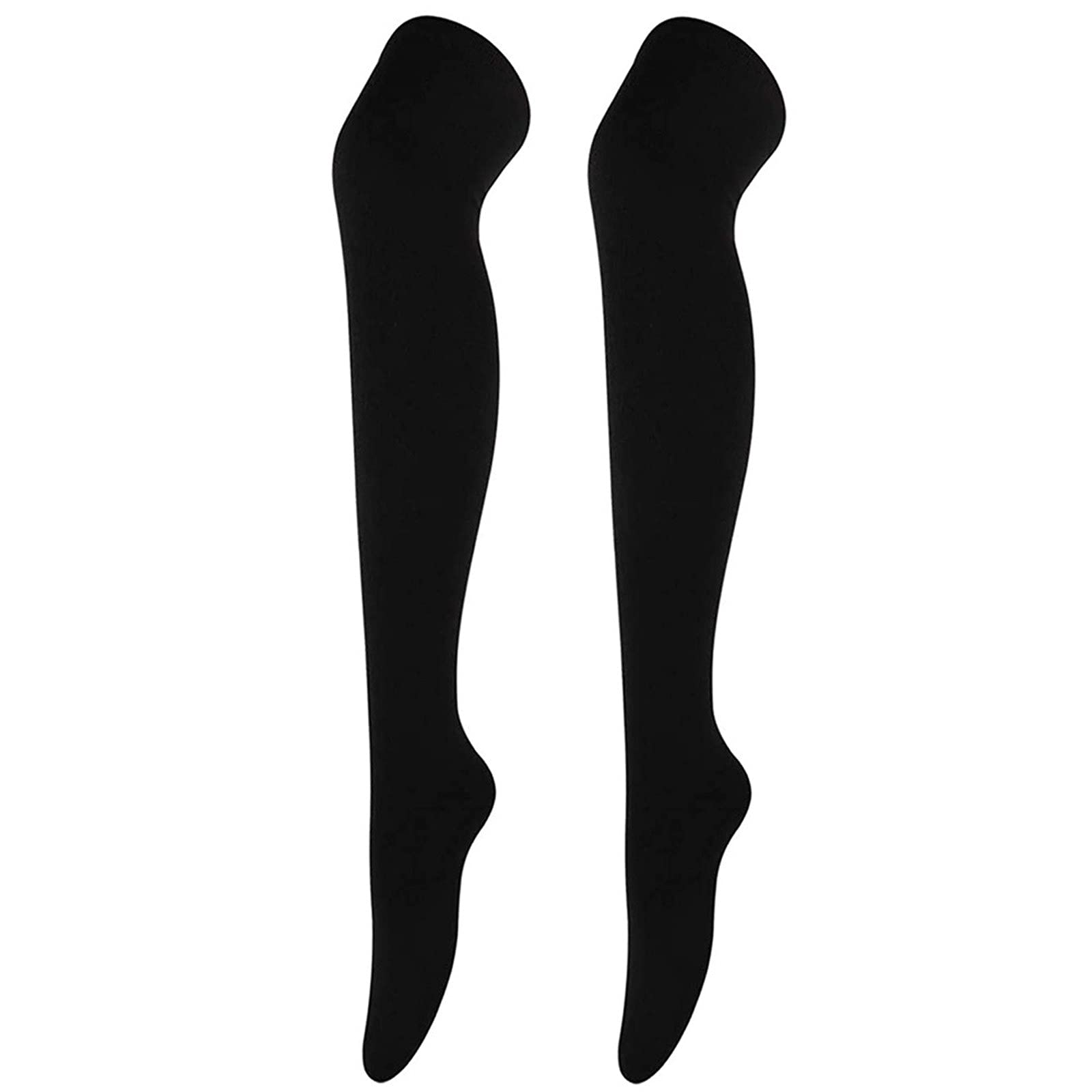 Women's Cotton Elastic Calf Socks - Breathable White Stockings for Outdoor Activities, Running, Hiking & Casual Wear