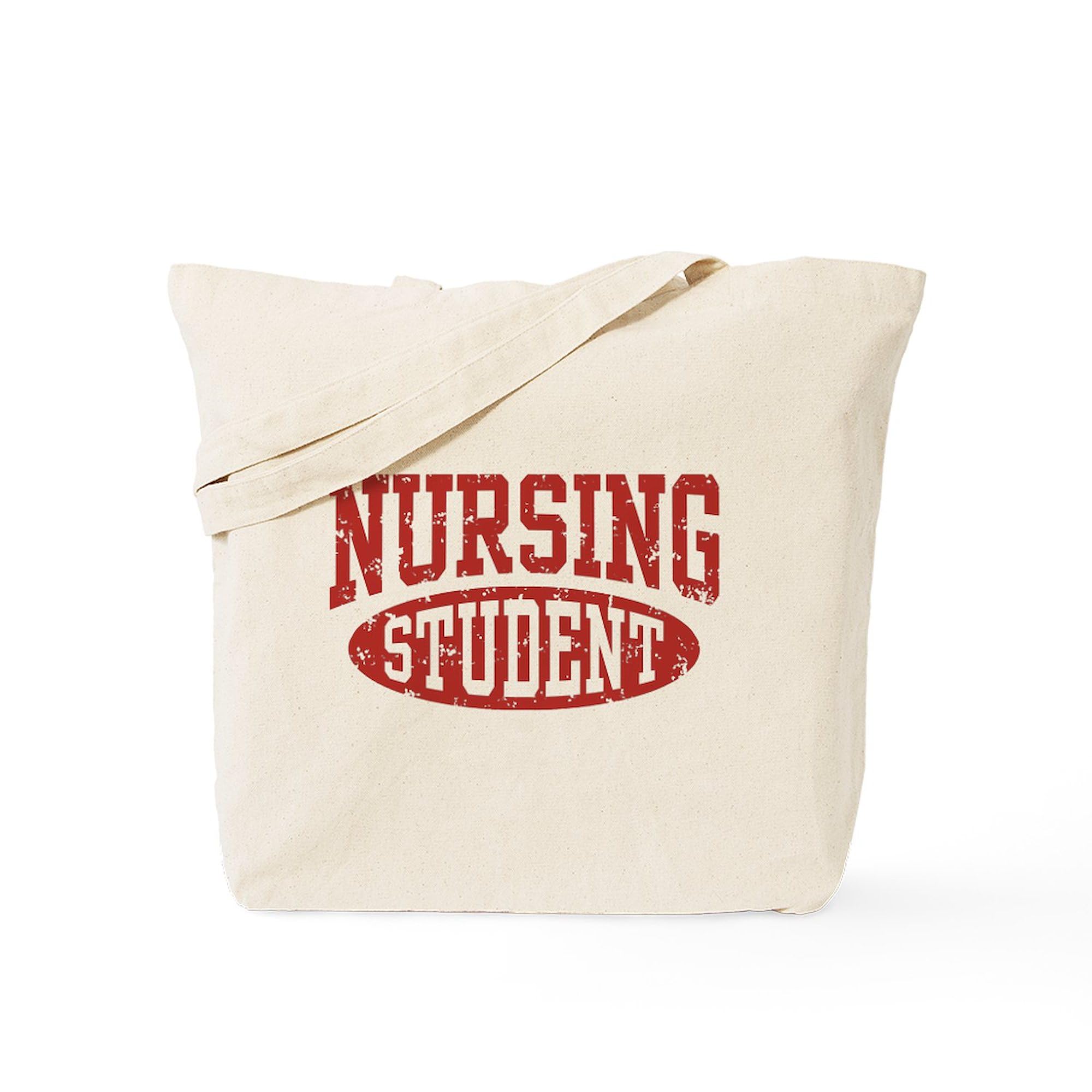 Nursing Student Tote Bag - Natural Canvas Reusable Shopping Bag for Medical School, Clinical Rotations & Everyday Use | Durable & Eco-Friendly