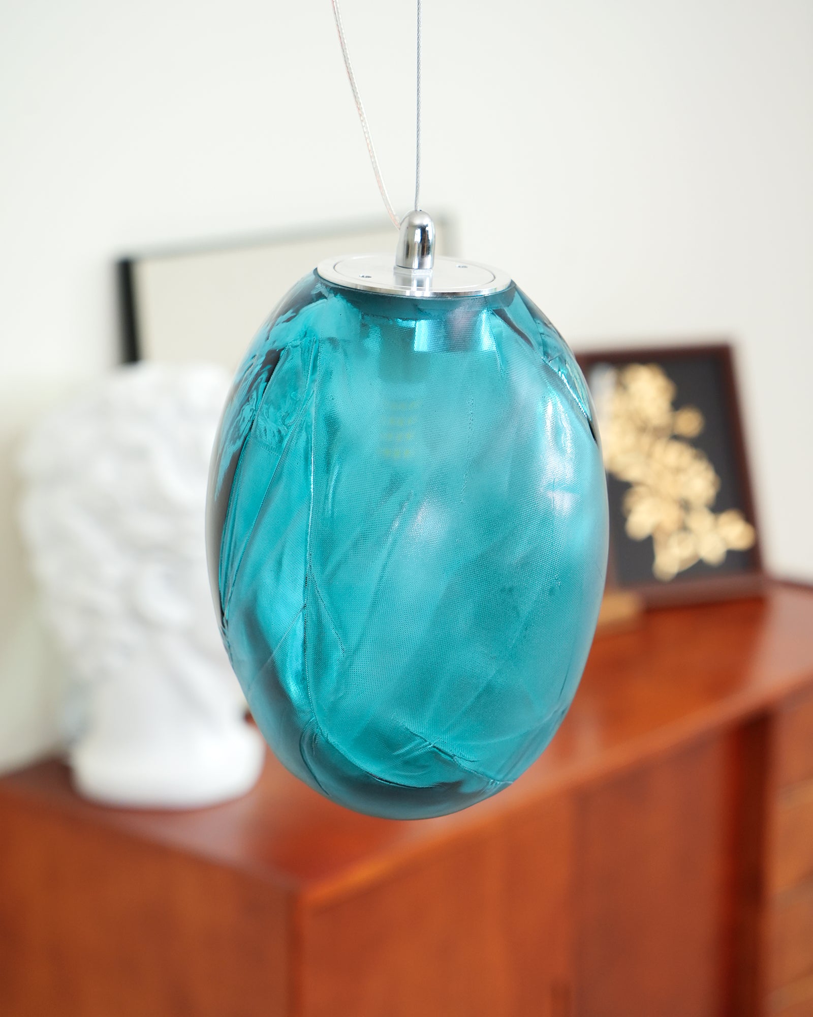 Stylish Blowing Liquid Glass Pendant Light - Modern Handcrafted Glass Chandelier for Dining Room, Kitchen Island & Bedroom Decor