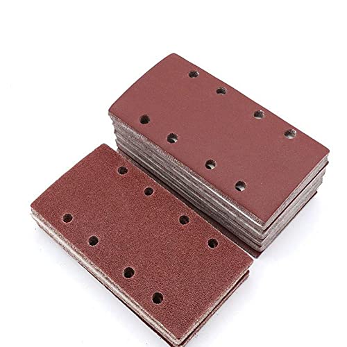 10PCS 93x185mm Square Sandpaper Grit Flocking Sanding Discs - 1000 Grit Abrasive Pads for Wood, Glass, Stone Polishing & Grinding - Perfect for DIY Woodworking, Metal Finishing & Craft Projects