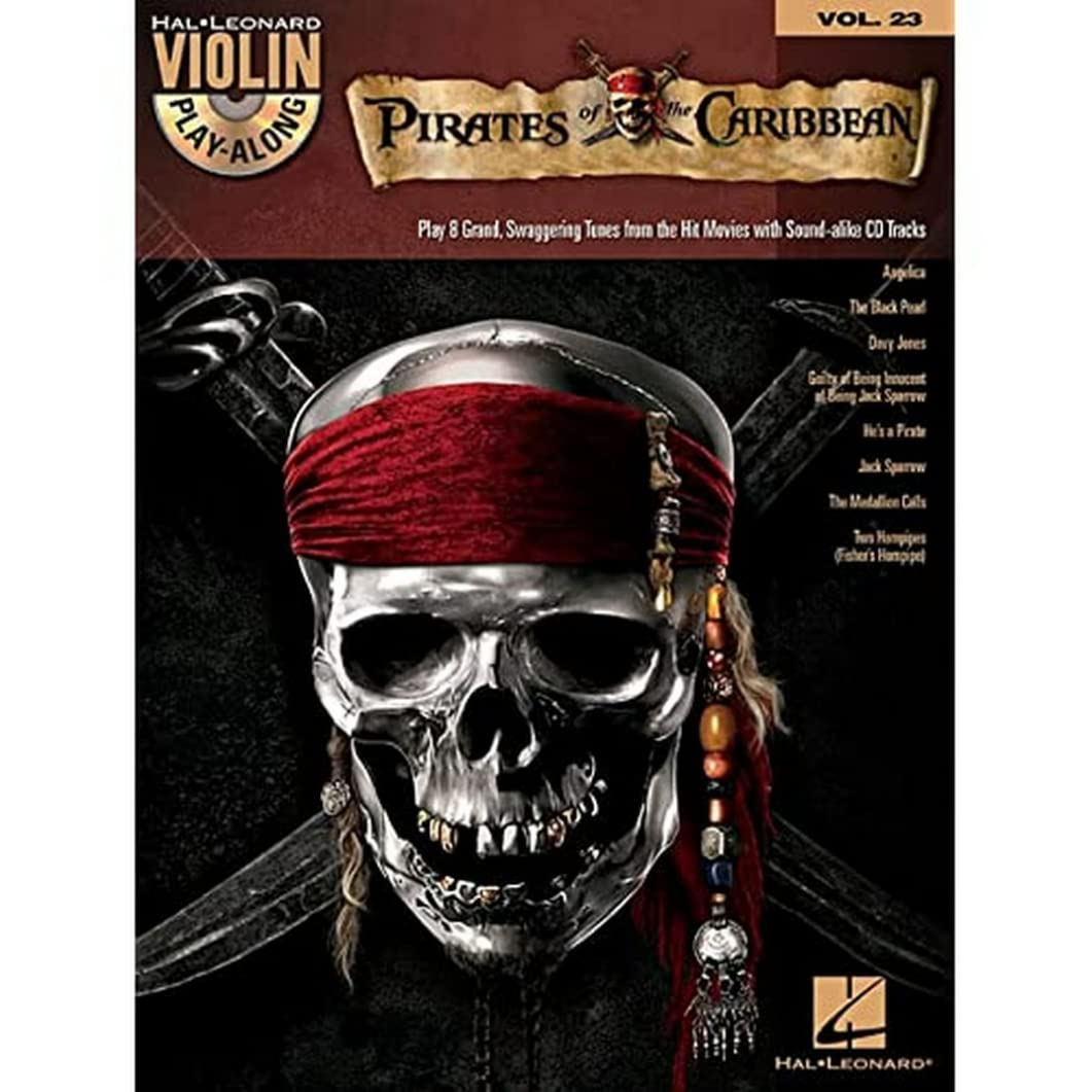 Pirates of the Caribbean Violin Play-Along Book with Online Audio - Hal Leonard Violin Play-Along Vol. 23 | Perfect for Violinists, Music Students & Movie Fans | Practice, Perform & Enjoy Iconic Film Music