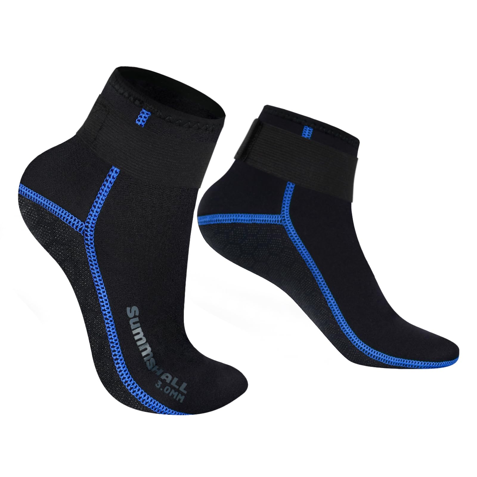 3mm Neoprene Wetsuit Socks - Anti-Slip Thermal Diving Socks for Swimming, Surfing & Water Sports - Keep Feet Warm in Cold Water - Perfect for Scuba Diving, Snorkeling, Kayaking & Beach Activities
