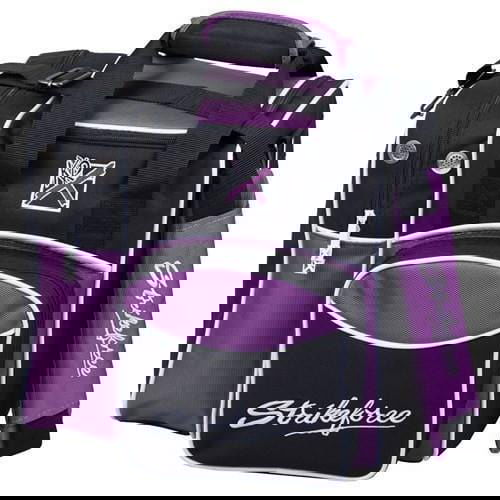 KR Strikeforce Flexx Single Tote Purple Bowling Bag - Lightweight & Durable Bowling Accessory for Men & Women - Perfect for League Play, Tournaments & Practice Sessions