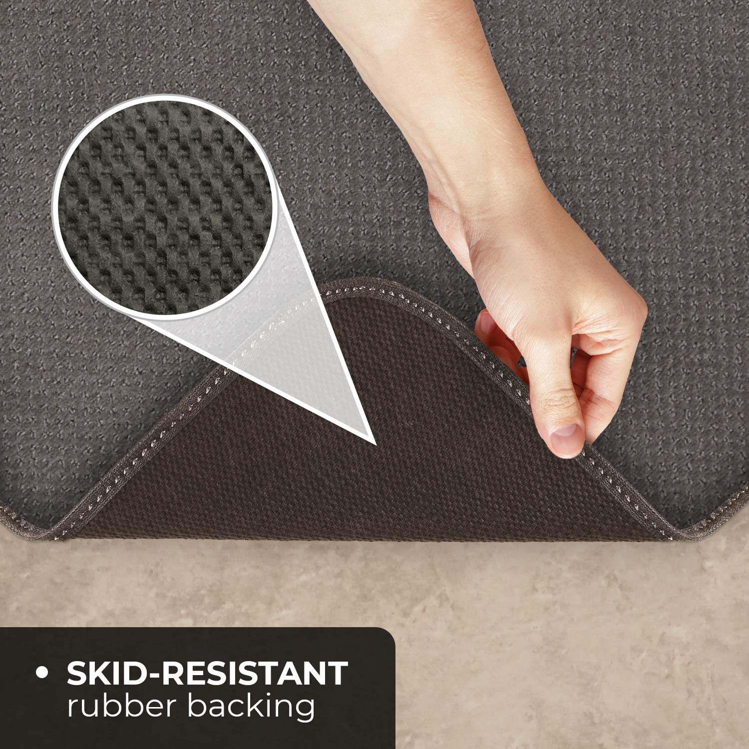 Non-Slip Carpet Runner - 24 Feet X 36 Inches, Gray - Skid-Resistant Floor Mat for Hallways, Stairs & High Traffic Areas - Perfect for Homes, Offices & Commercial Spaces