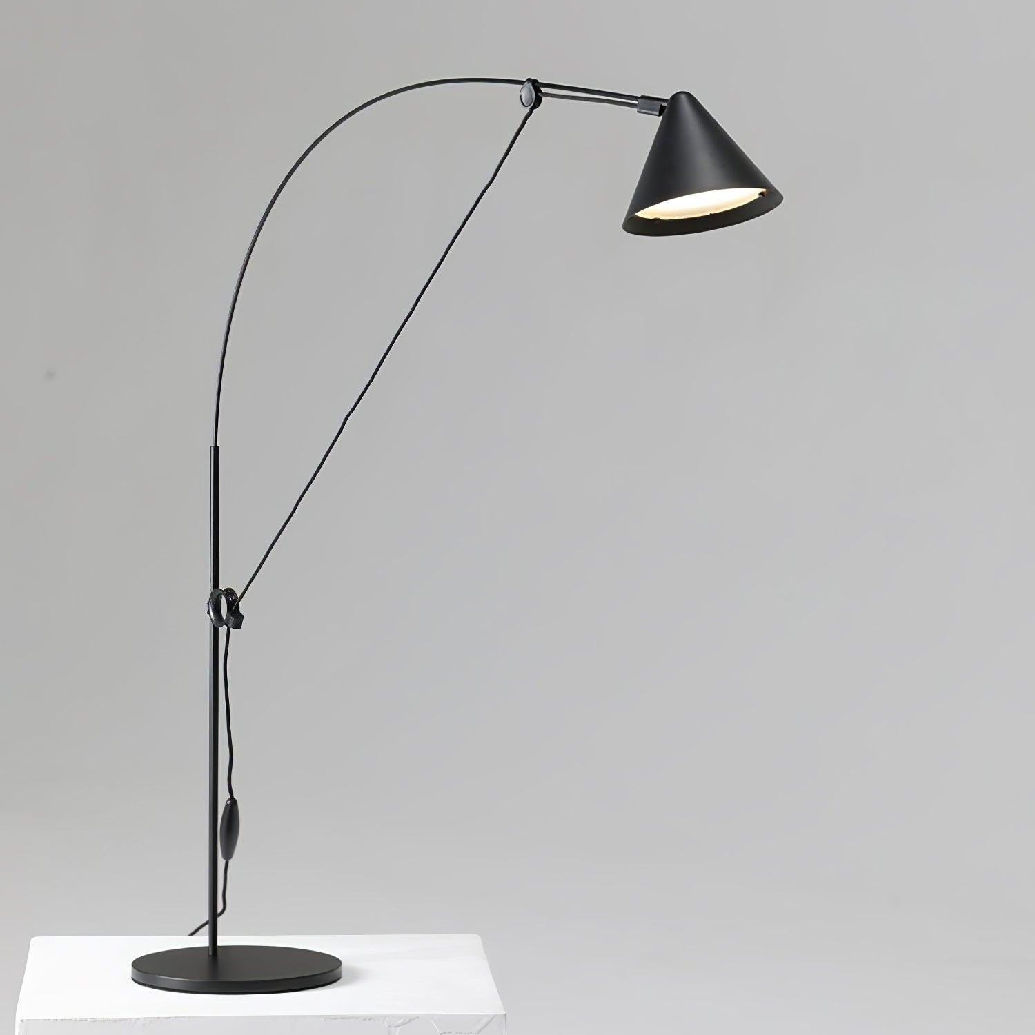 Ensure Black Table Lamp - Modern LED Desk Light for Home Office, Bedroom & Study - Perfect for Reading, Working & Decor