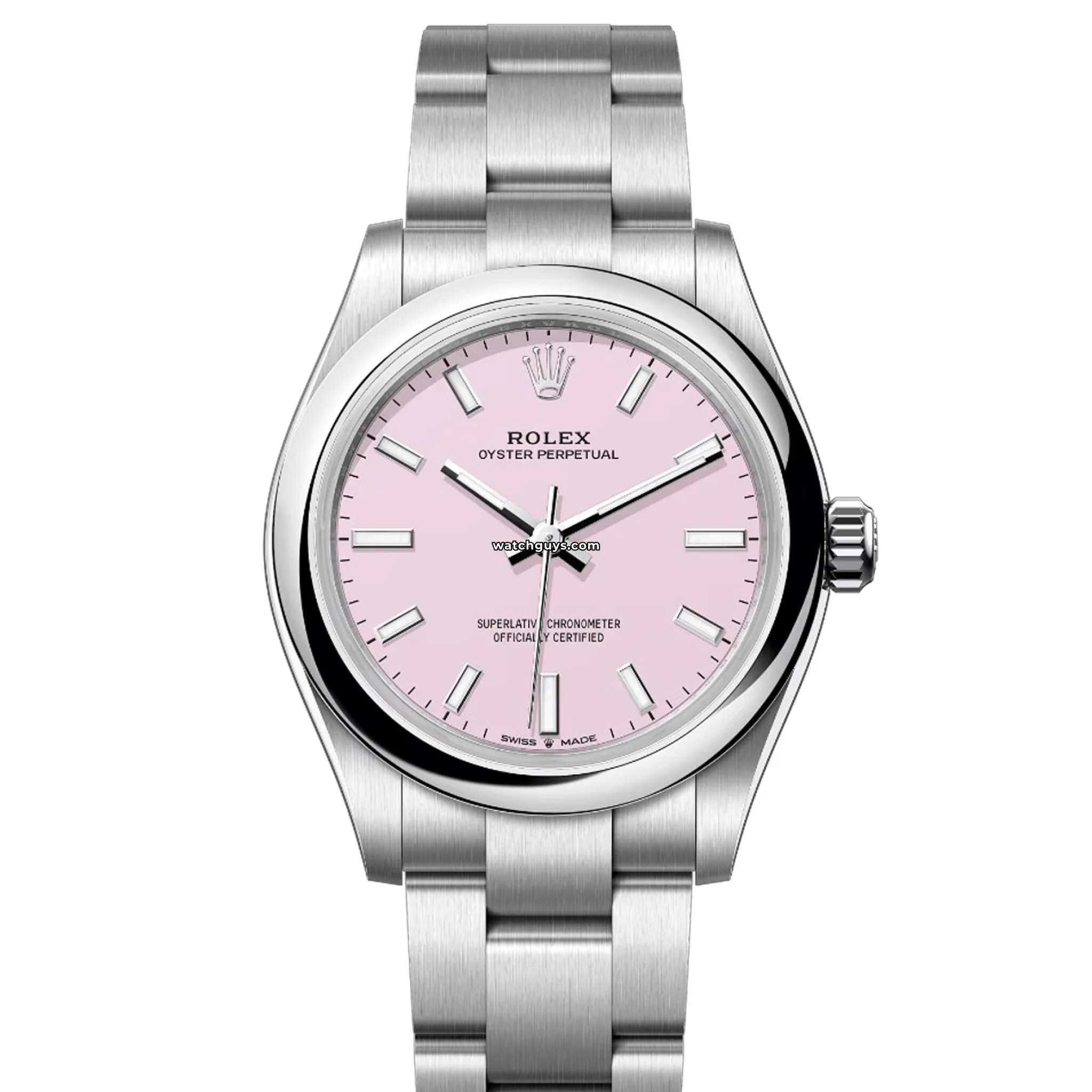 Rolex Oyster Perpetual 277200 Candy Pink Dial 34mm Women's Luxury Watch - Perfect for Business, Gifting & Special Occasions