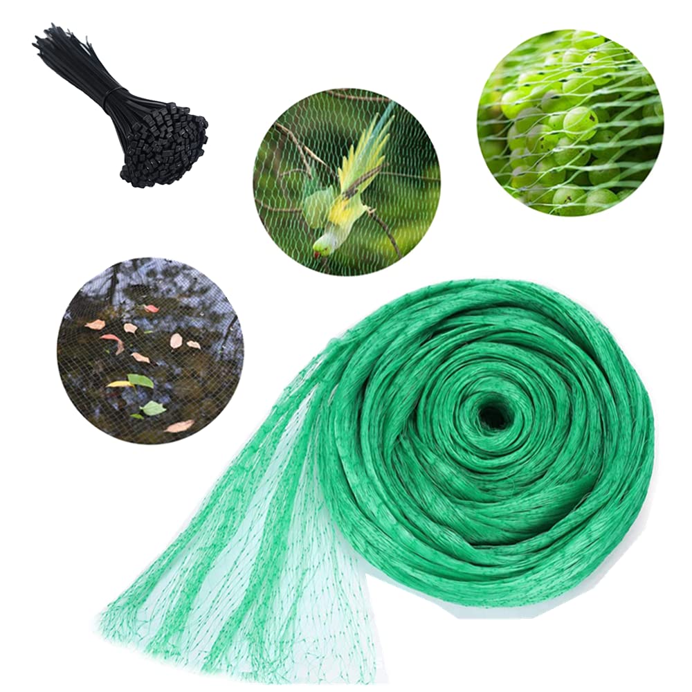 Anti-Bird Protection Net - 6.5x32ft Garden Bird Netting for Plants, Fruits & Vegetables | Durable Mesh for Lawn, Orchard & Chicken Coop | Bird & Butterfly Control | Bee-Friendly Design | Perfect for Backyard Gardening & Farm Use