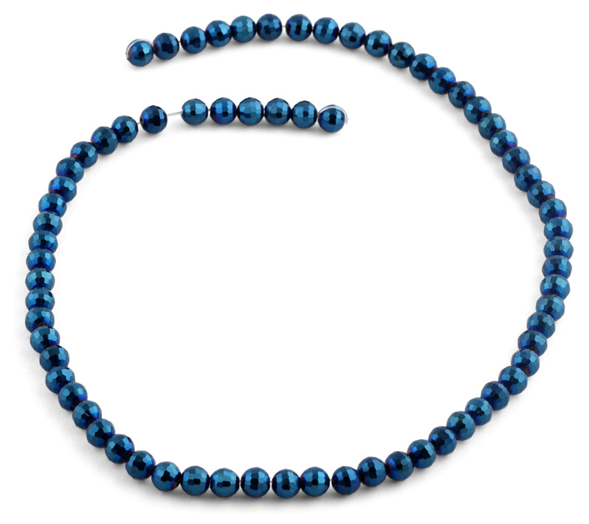 6mm Navy Blue Round Crystal Beads for Jewelry Making, DIY Crafts, Bracelets & Necklaces – Premium Glass Beads for Beading, Sewing & Home Decor Projects