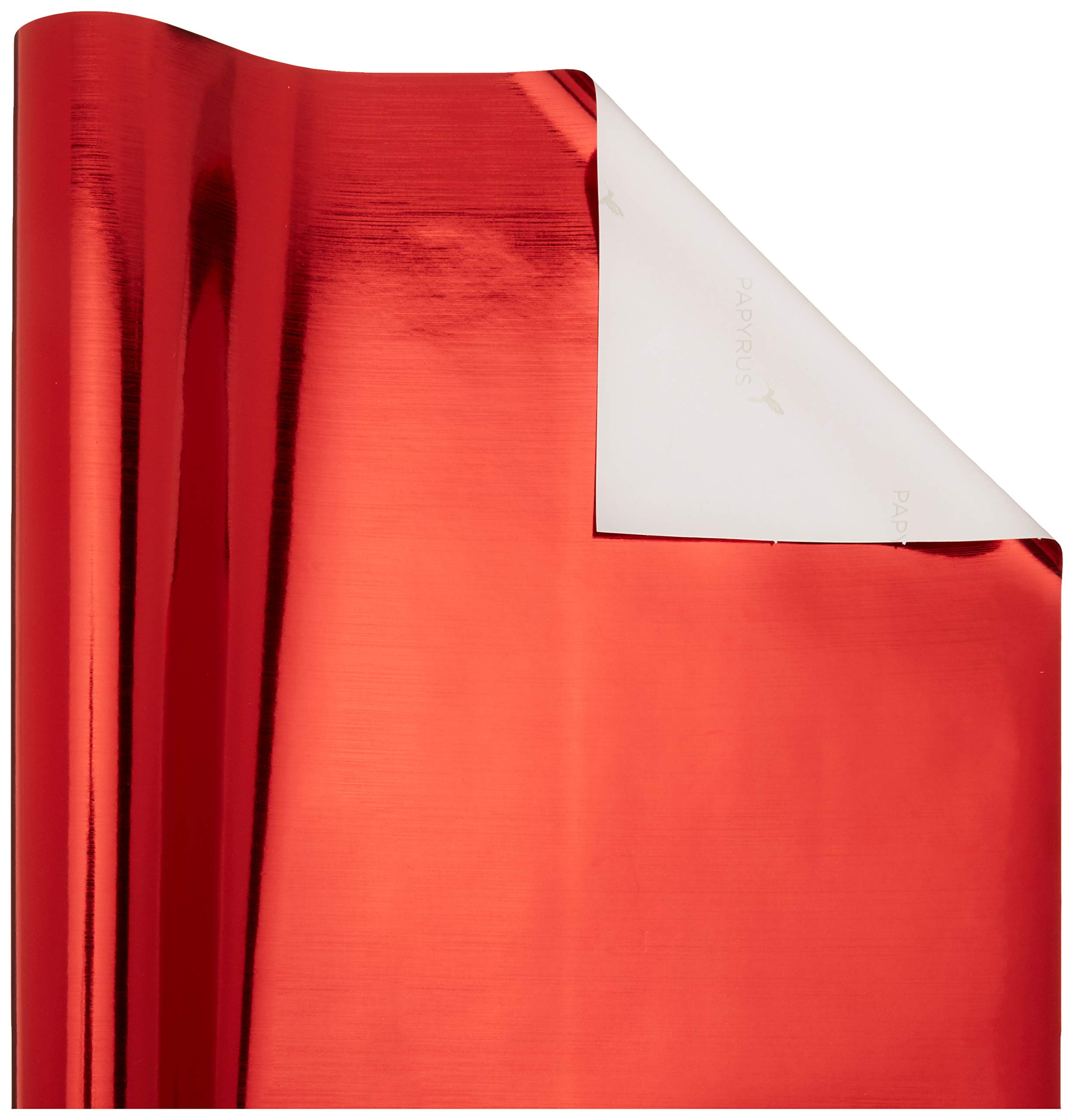 Premium Papyrus Christmas Wrapping Paper Rolls - Festive Red & Silver Holiday Gift Wrap (2 Rolls, 40 sq. ft) for Present Wrapping, Tree Decorations & Party Supplies