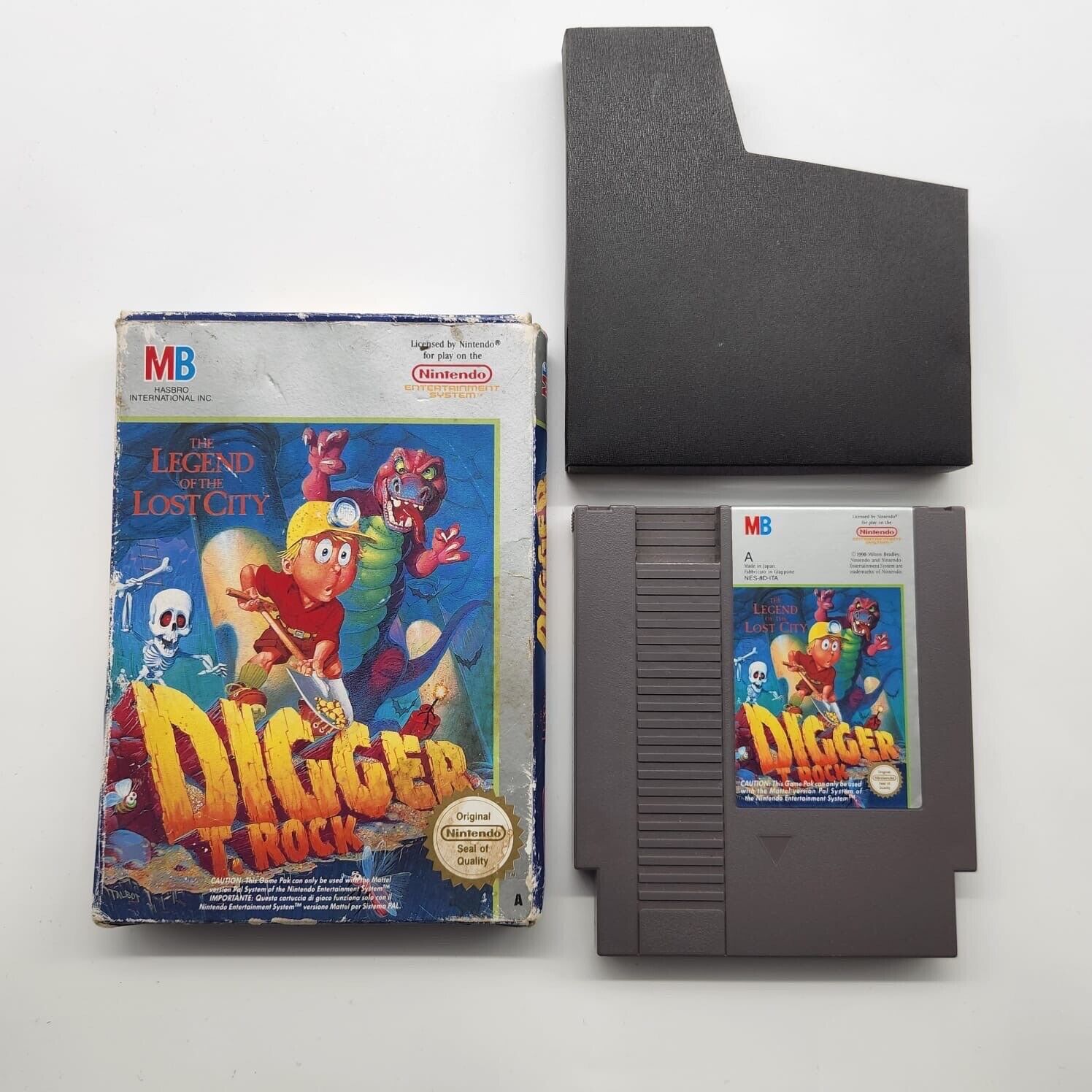 Digger T. Rock NES Game - Nintendo Entertainment System Retro Video Game - PAL Version with Original Box - Perfect for Classic Gaming Collectors & 80s Nostalgia Fans