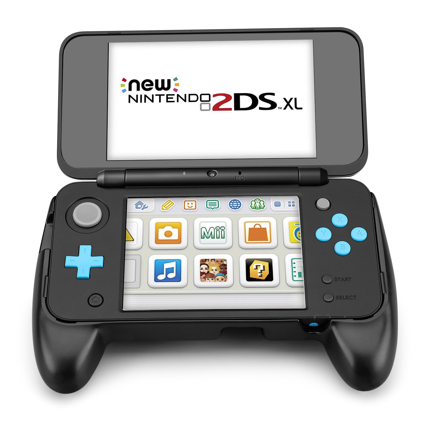 Premium Ergonomic Hand Grip Case for New Nintendo 2DS XL/LL (2017 Model) - Anti-Slip Rubber Cover with Kickstand | Protective Skin & Comfort Controller Grip | Perfect for Gaming Sessions & Travel Protection