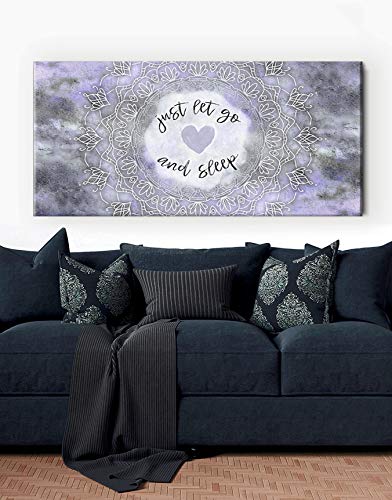 Boho Mandala Wall Art - Large Canvas Decor for Bedroom & Living Room